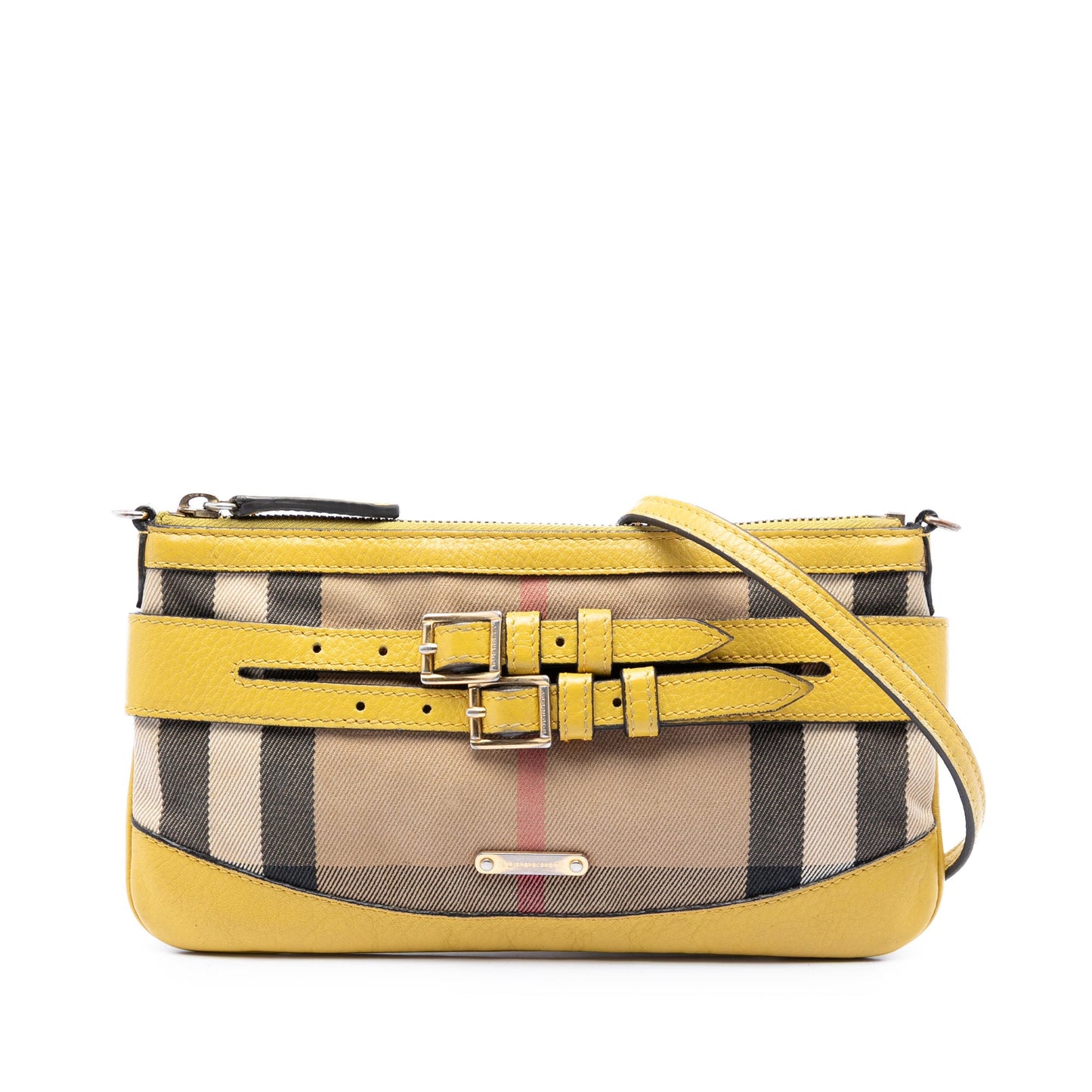Burberry House Check Canvas Bridle Langford Crossbody