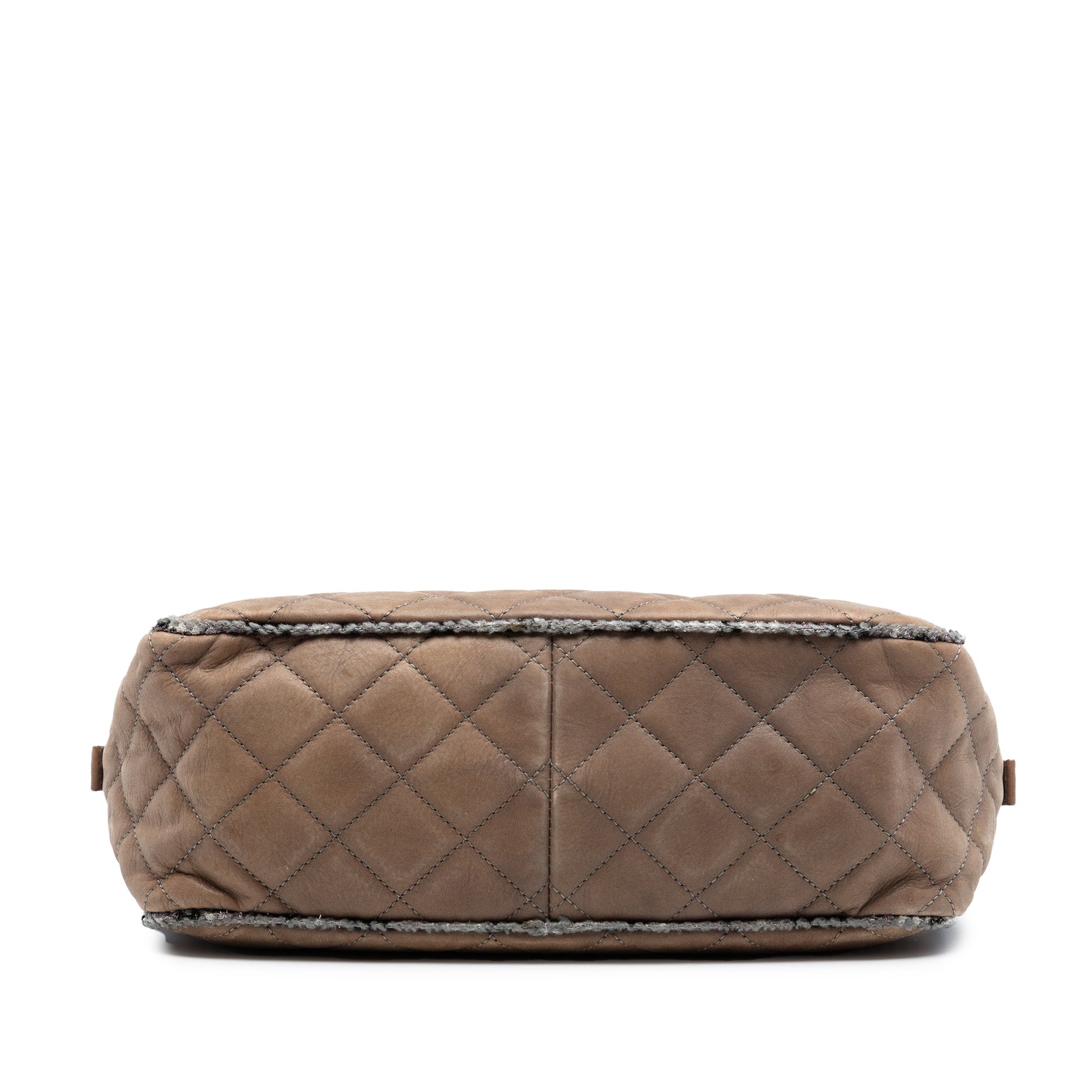 Chanel CC Quilted Iridescent Calfskin Tweed Bowler Bag