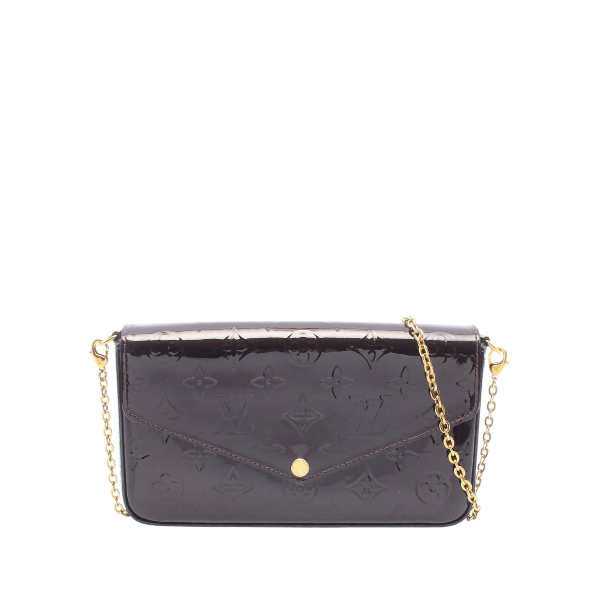 Louis Vuitton Monogram Vernis Pochette Felicie — Purple