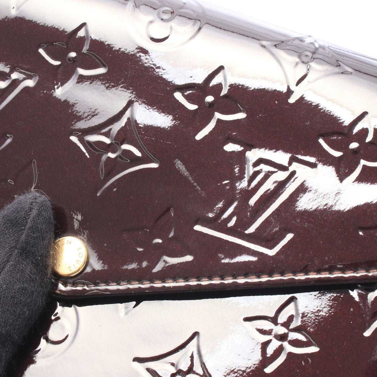 Louis Vuitton Monogram Vernis Pochette Felicie — Purple