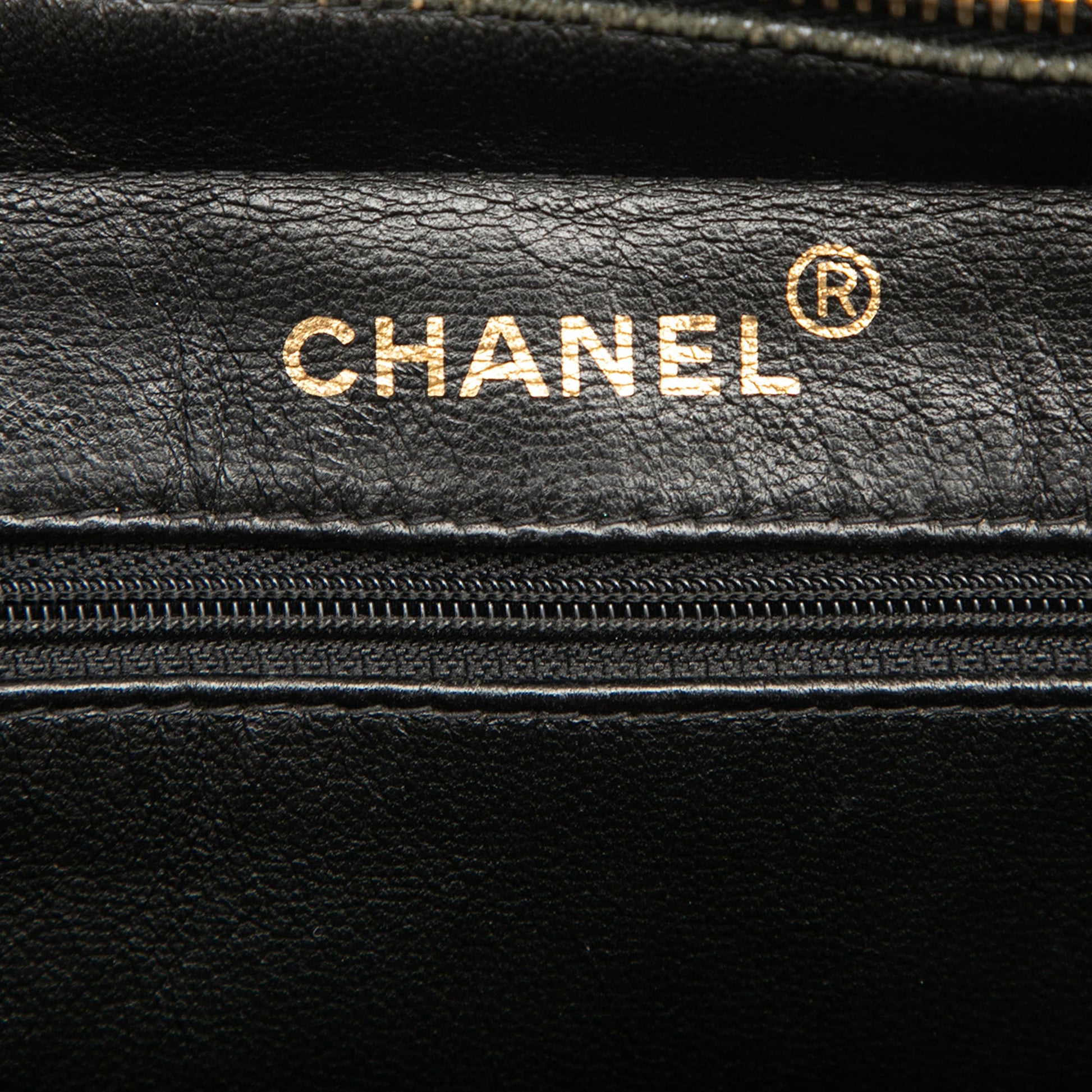 Chanel CC Vertical Quilt Lambskin Medallion Shoulder Bag