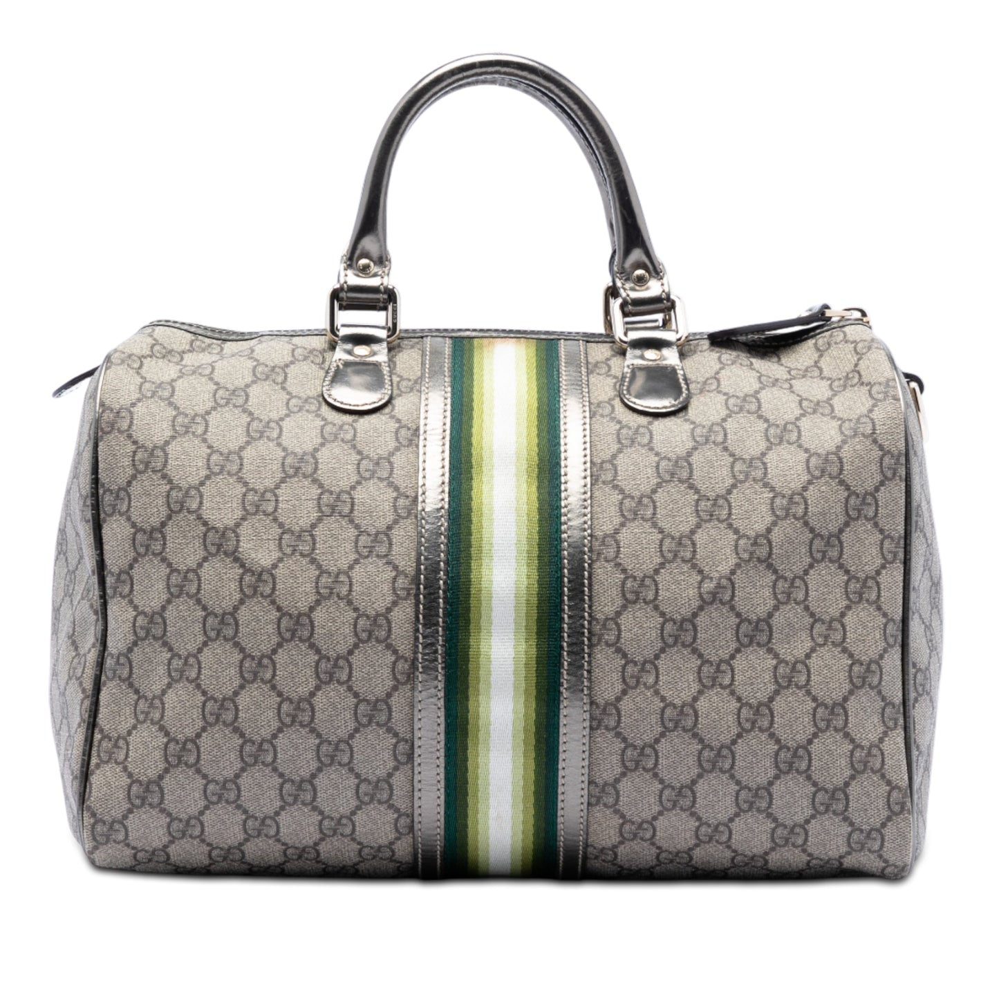 Gucci Medium GG Supreme Joy Web Boston Bag