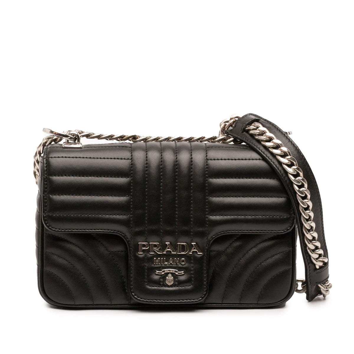 Prada Mini Soft Calf Impunture Diagramme Crossbody