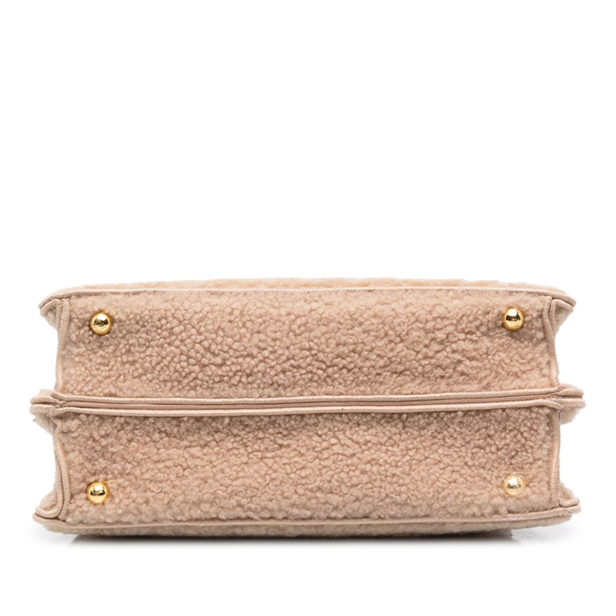 Fendi Small Shearling Peekaboo ISeeU Satchel — Pink