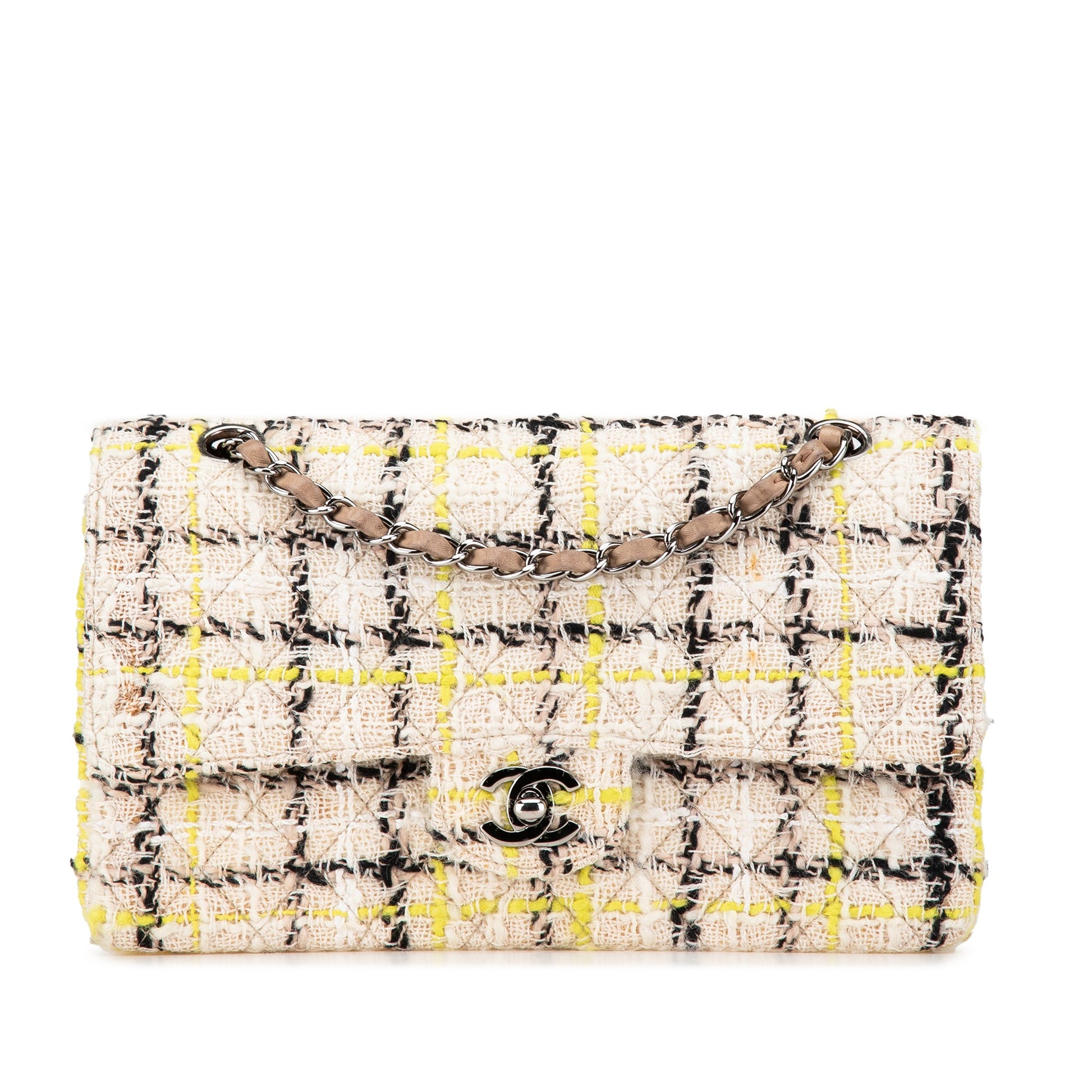 Chanel Medium Classic Tweed Double Flap