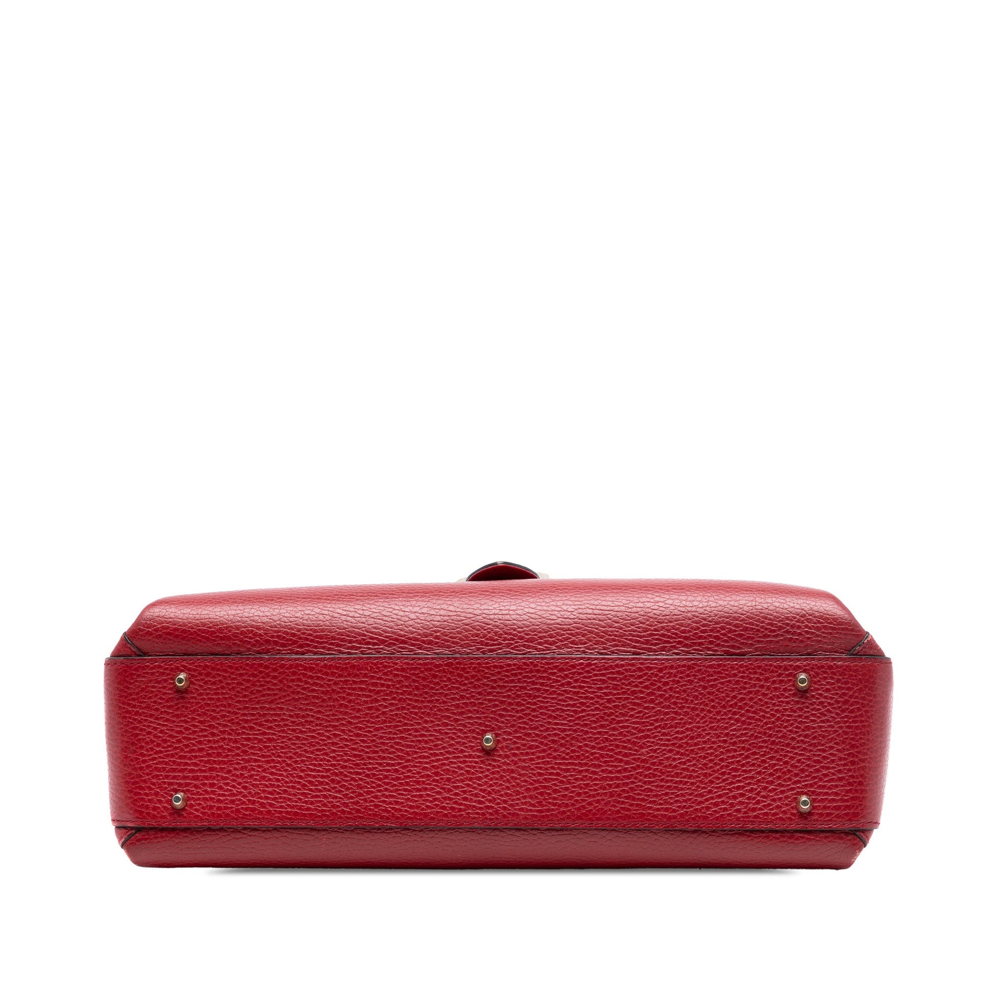 Medium Dollar Calf Interlocking G Satchel