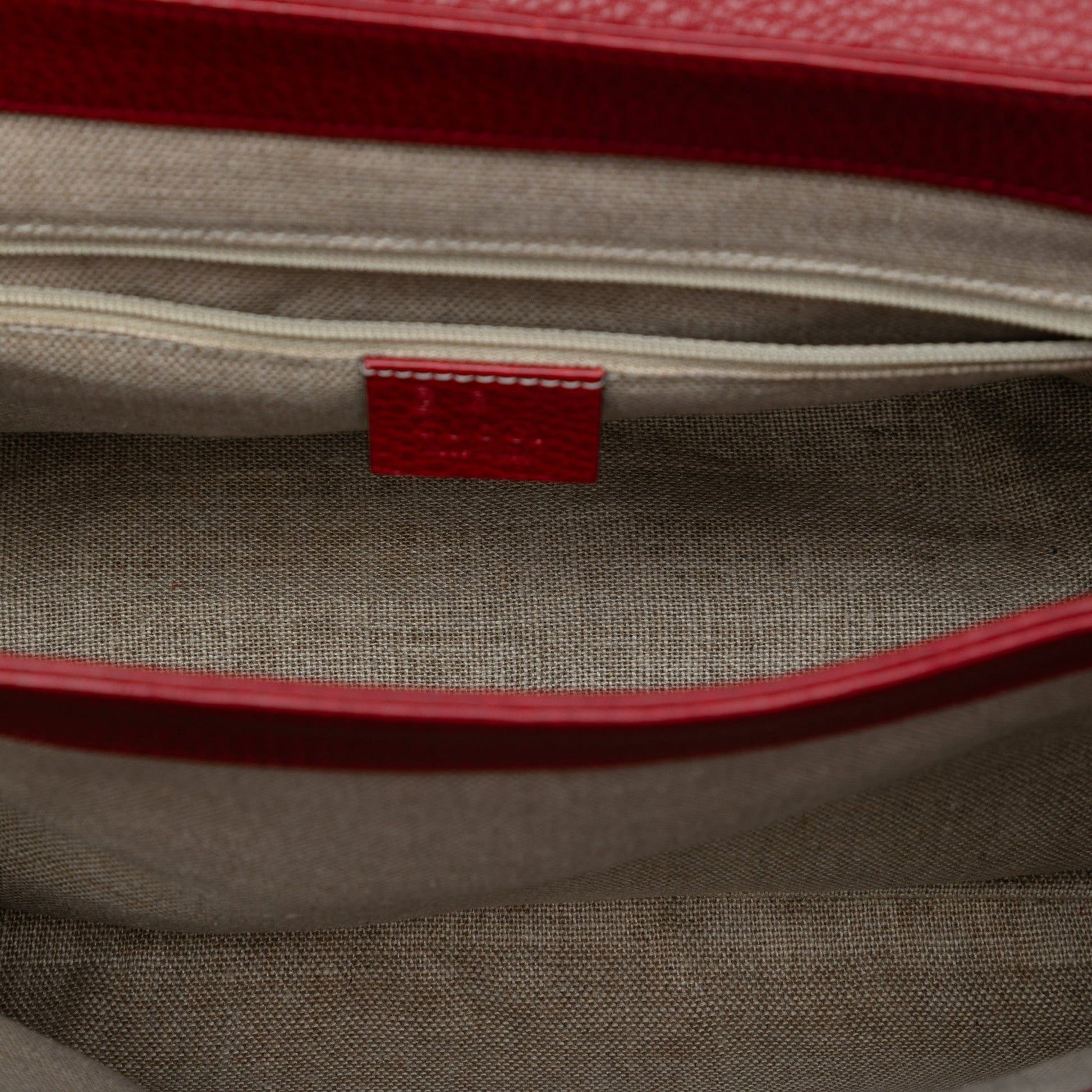Medium Dollar Calf Interlocking G Satchel