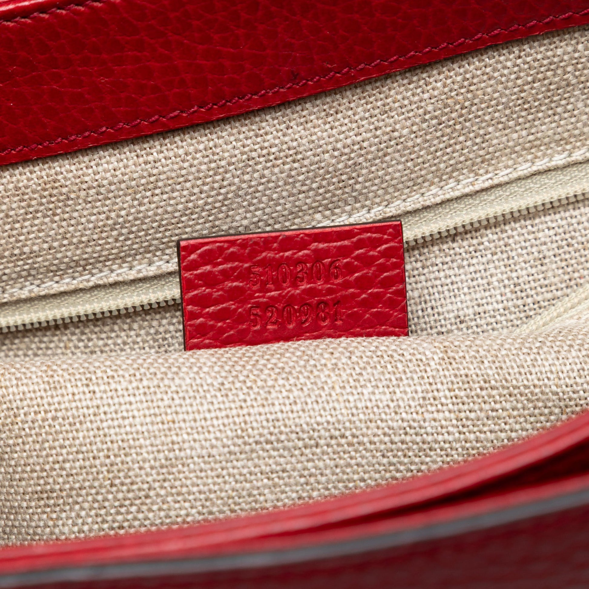 Medium Dollar Calf Interlocking G Satchel