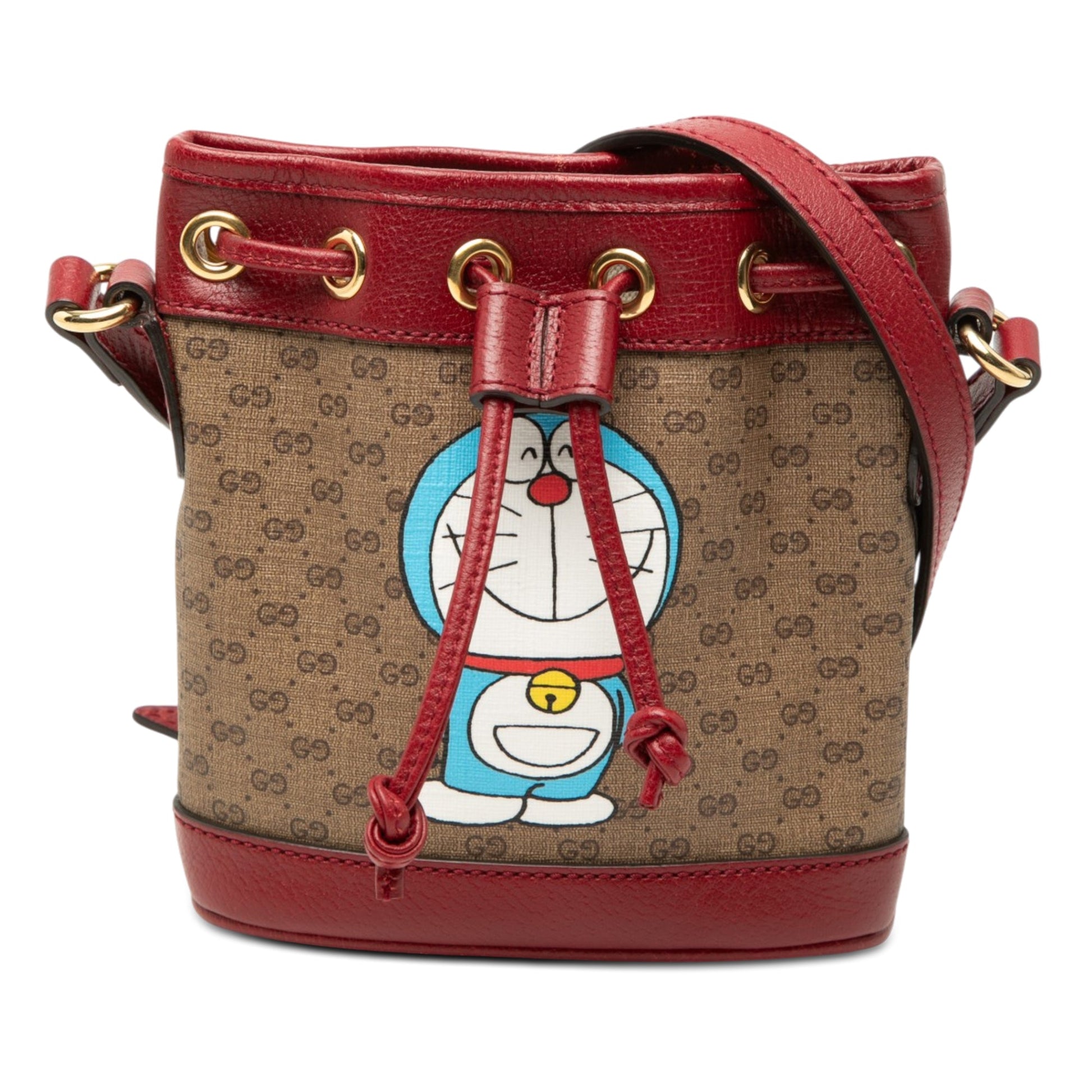 Gucci Micro GG Supreme Doraemon Bucket Bag