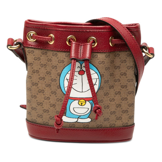 Gucci Micro GG Supreme Doraemon Bucket Bag