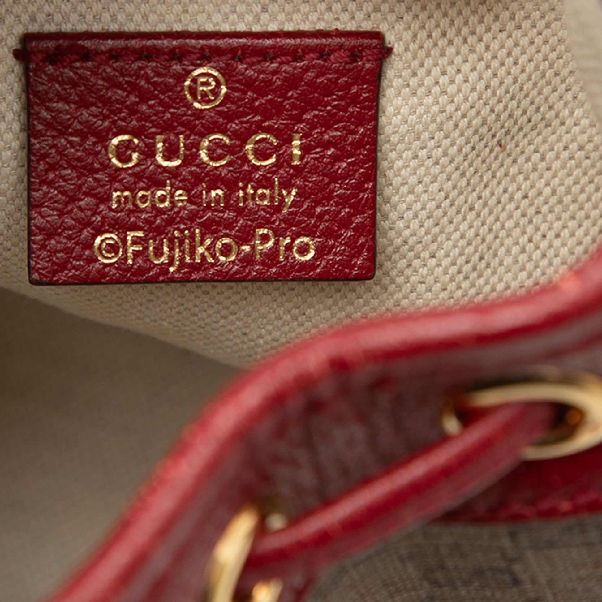Gucci Micro GG Supreme Doraemon Bucket Bag