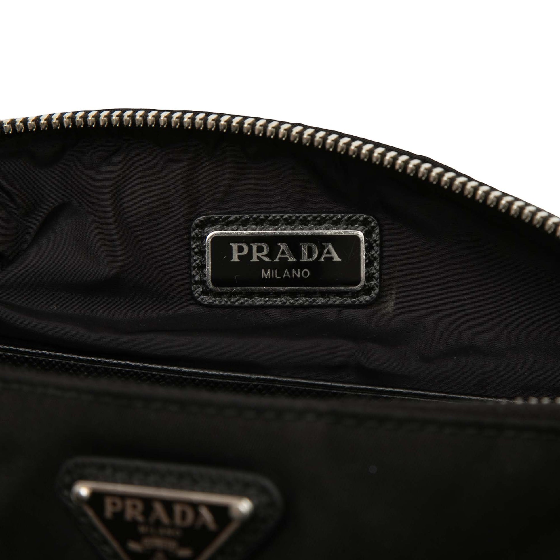 Prada Tessuto Zip Clutch