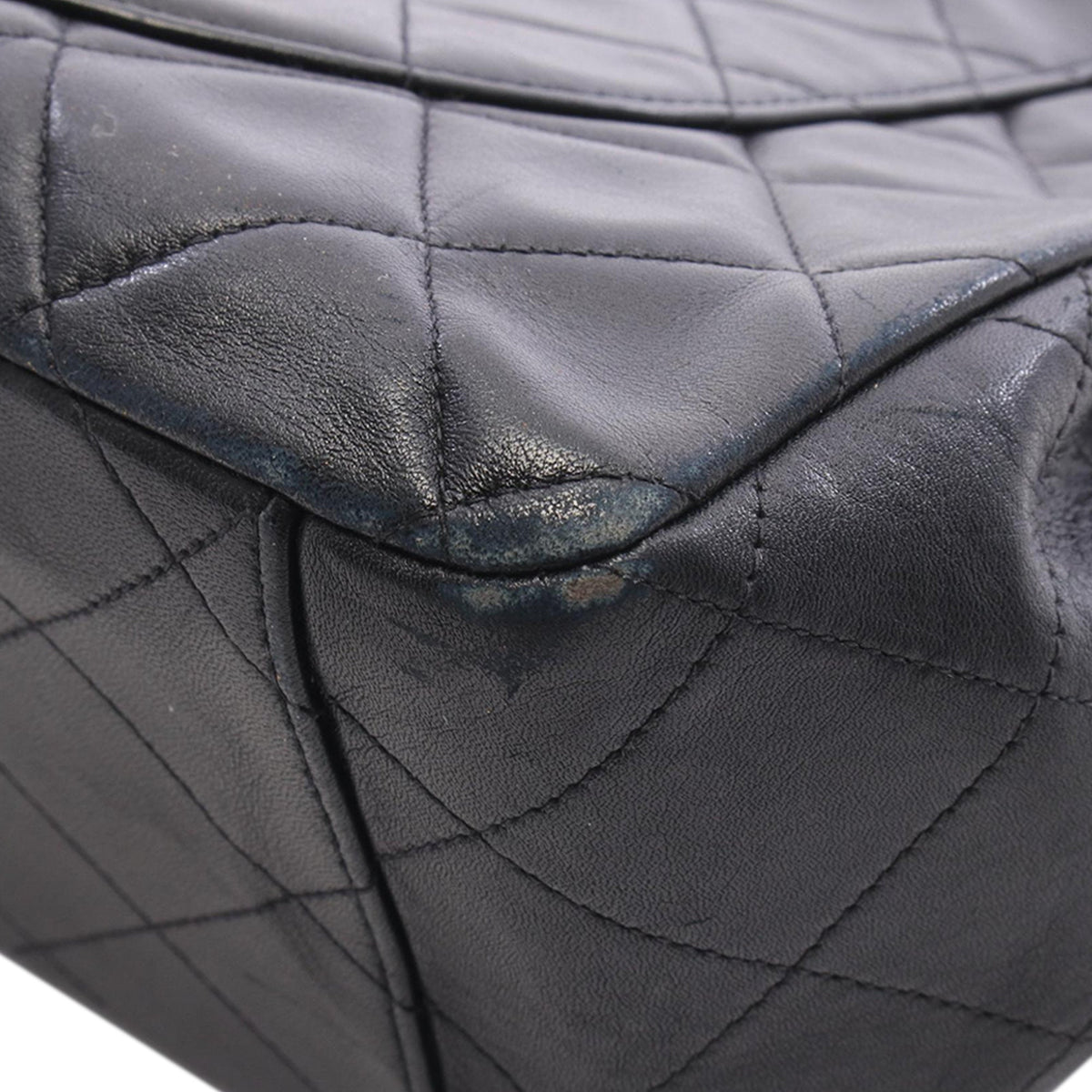 Chanel Maxi XL Classic Lambskin Single Flap — Black