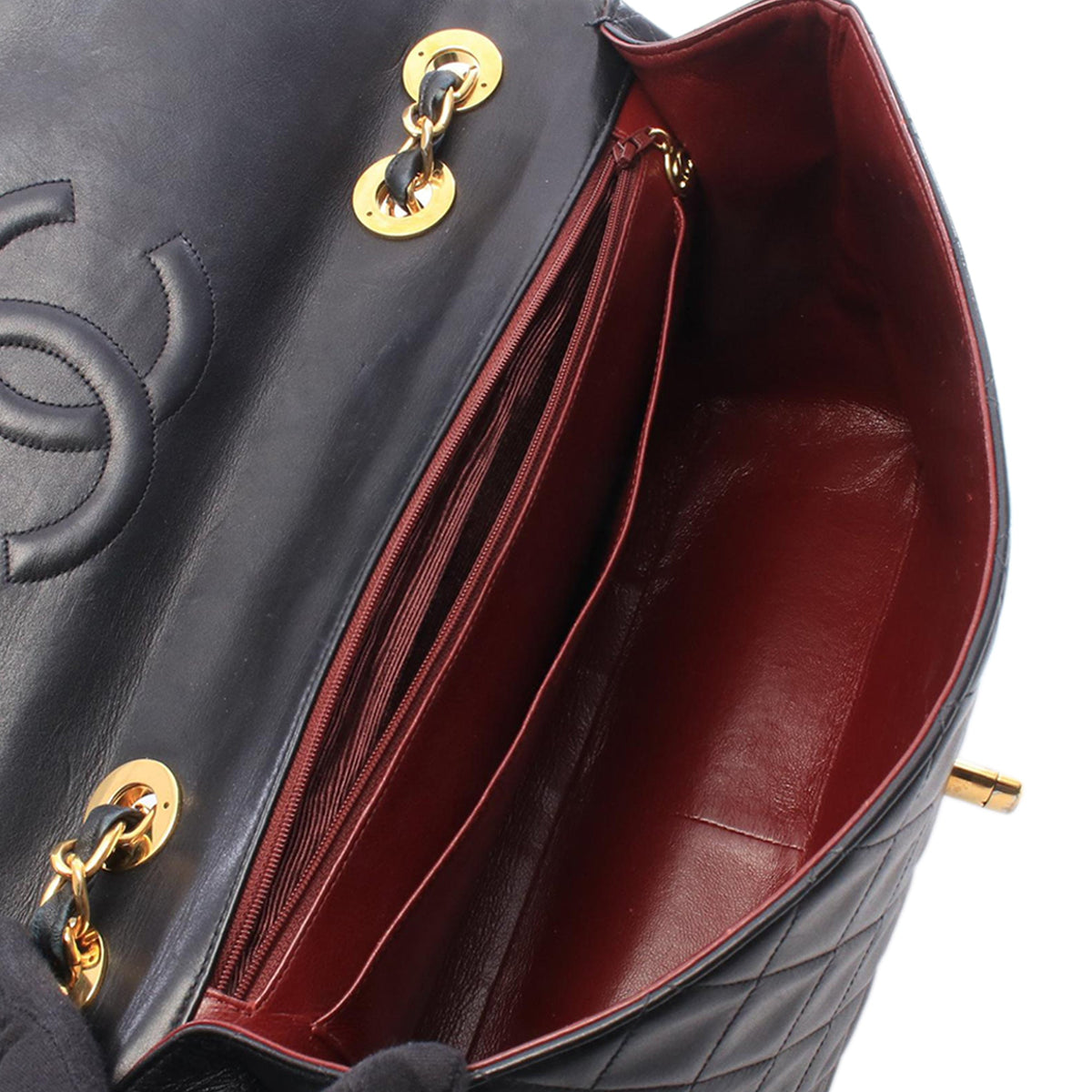 Chanel Maxi XL Classic Lambskin Single Flap — Black