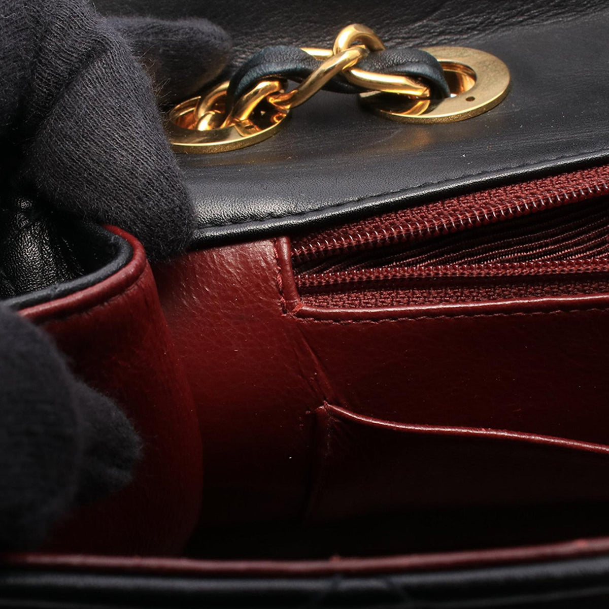 Chanel Maxi XL Classic Lambskin Single Flap — Black