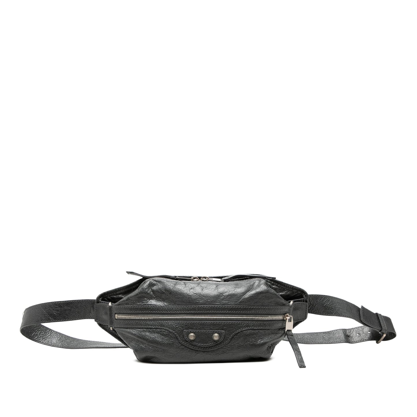 Balenciaga Lambskin Motocross Classic Neo Lift Belt Bag