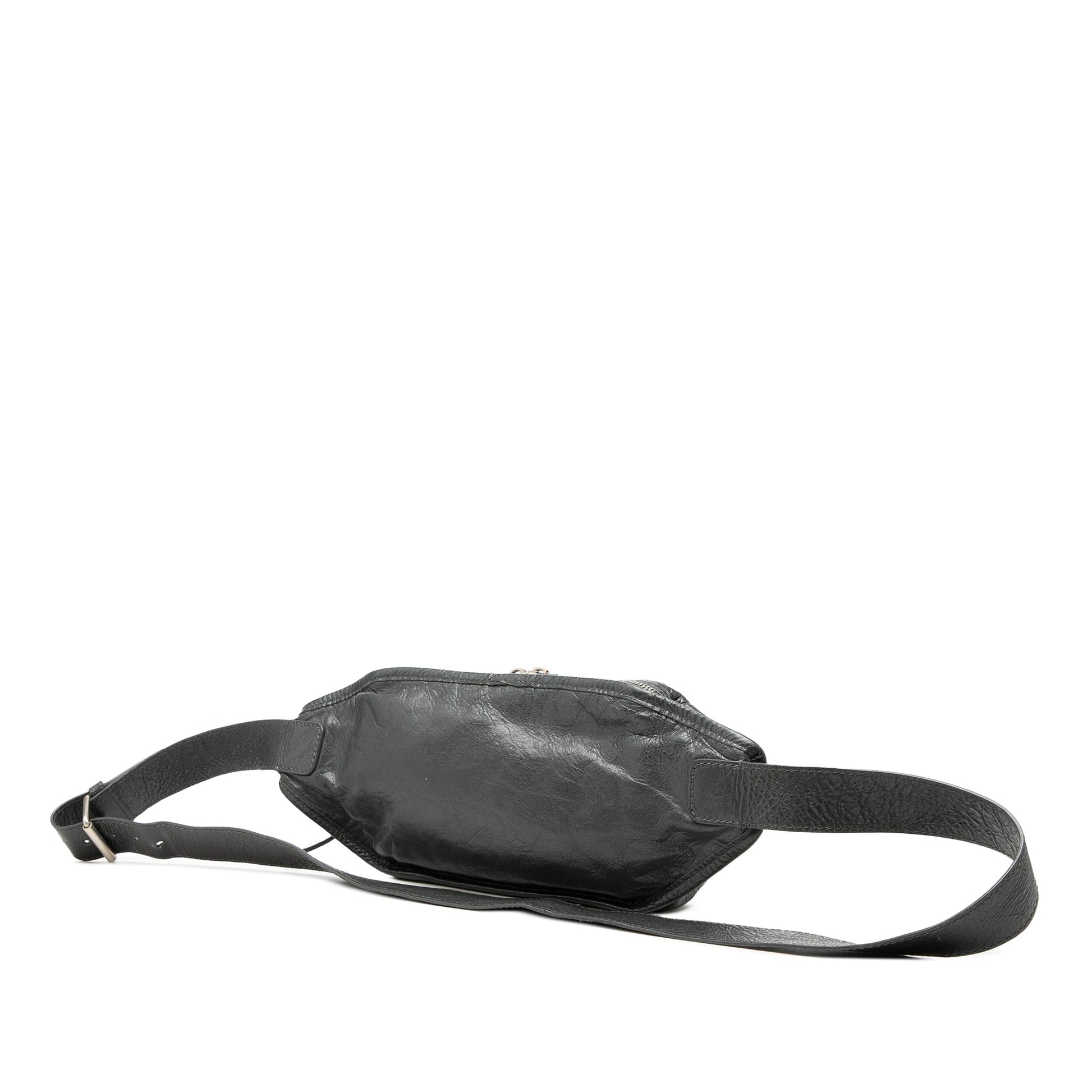 Balenciaga Lambskin Motocross Classic Neo Lift Belt Bag