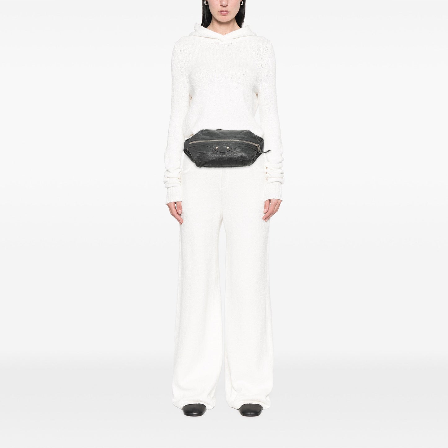Balenciaga Lambskin Motocross Classic Neo Lift Belt Bag