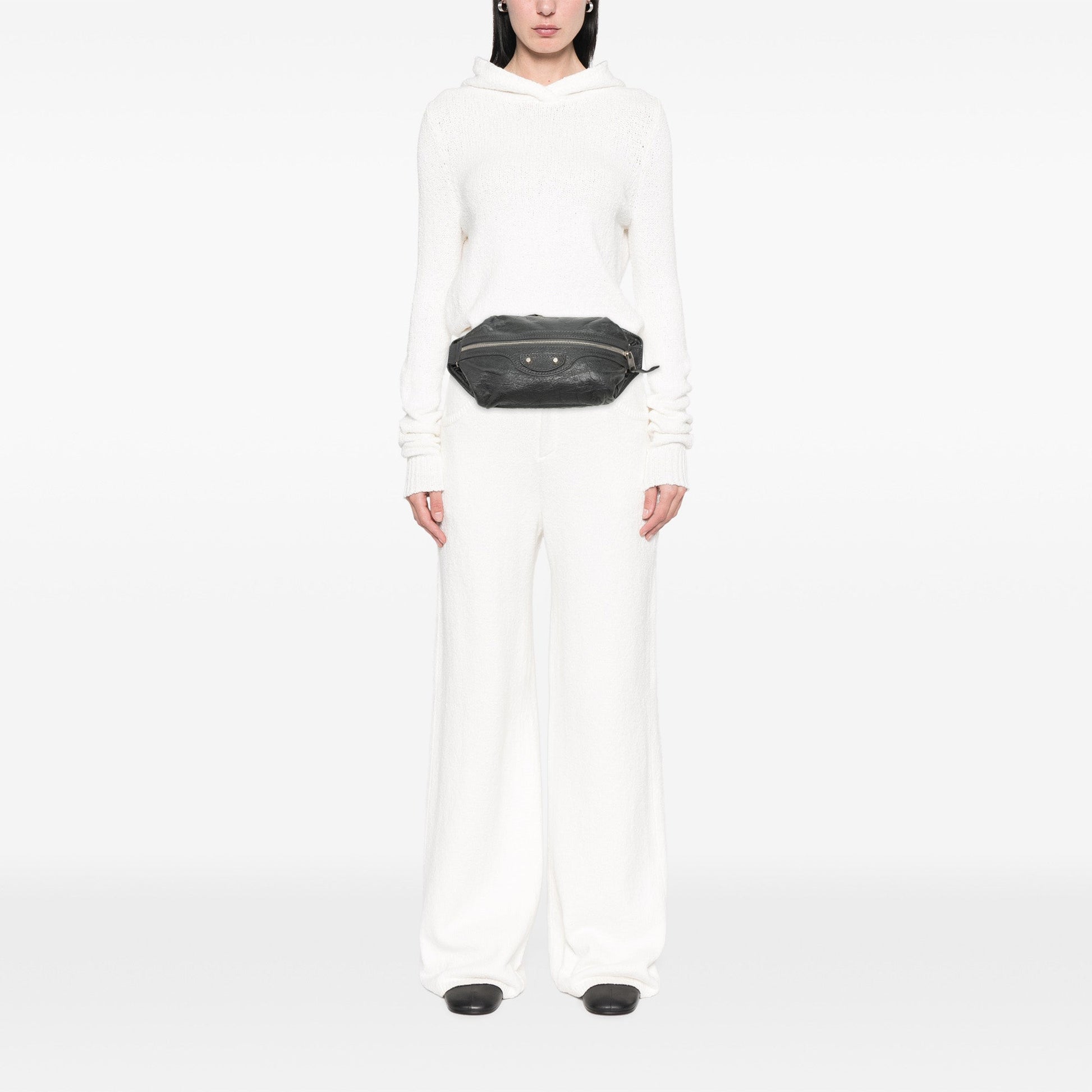 Balenciaga Lambskin Motocross Classic Neo Lift Belt Bag