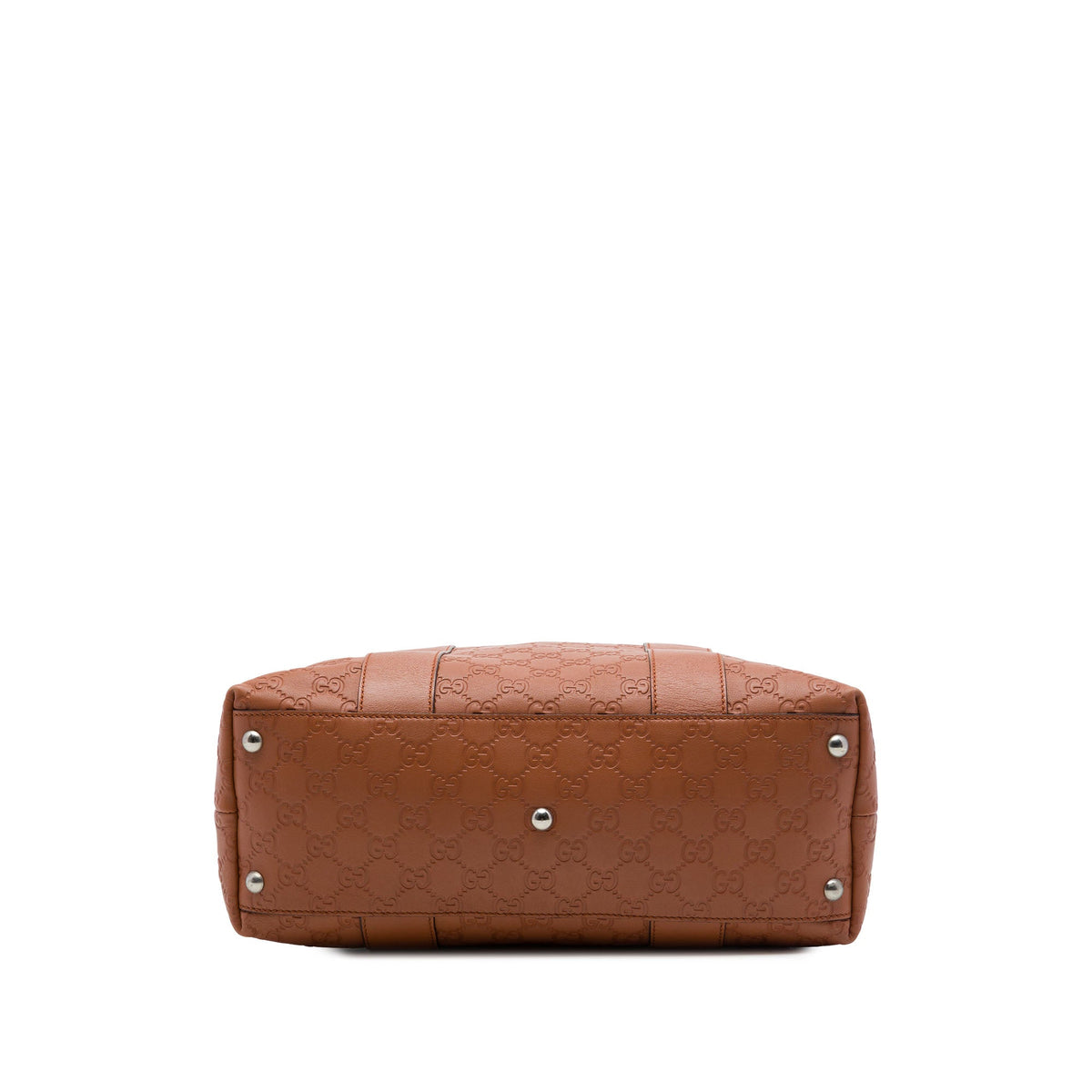 Gucci Guccissima Tender Bamboo Bar Tote — Brown