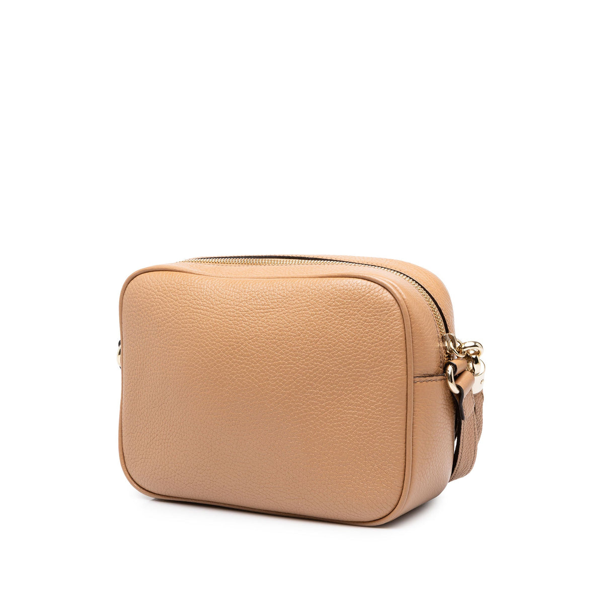 Gucci Leather Soho Disco Crossbody — Beige
