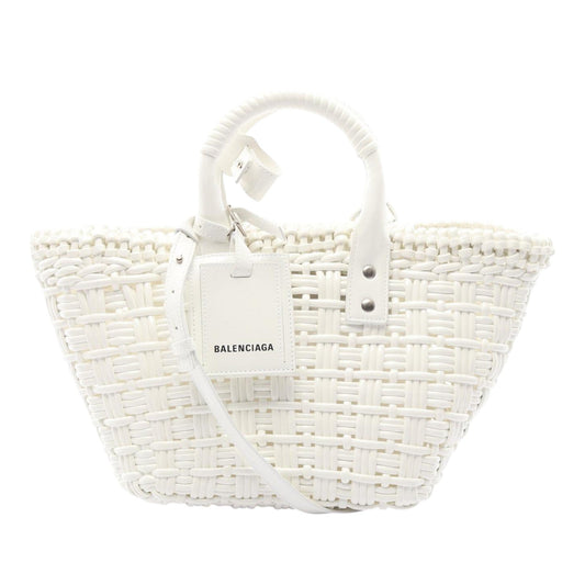 Balenciaga Faux Leather Bistro Panier XS