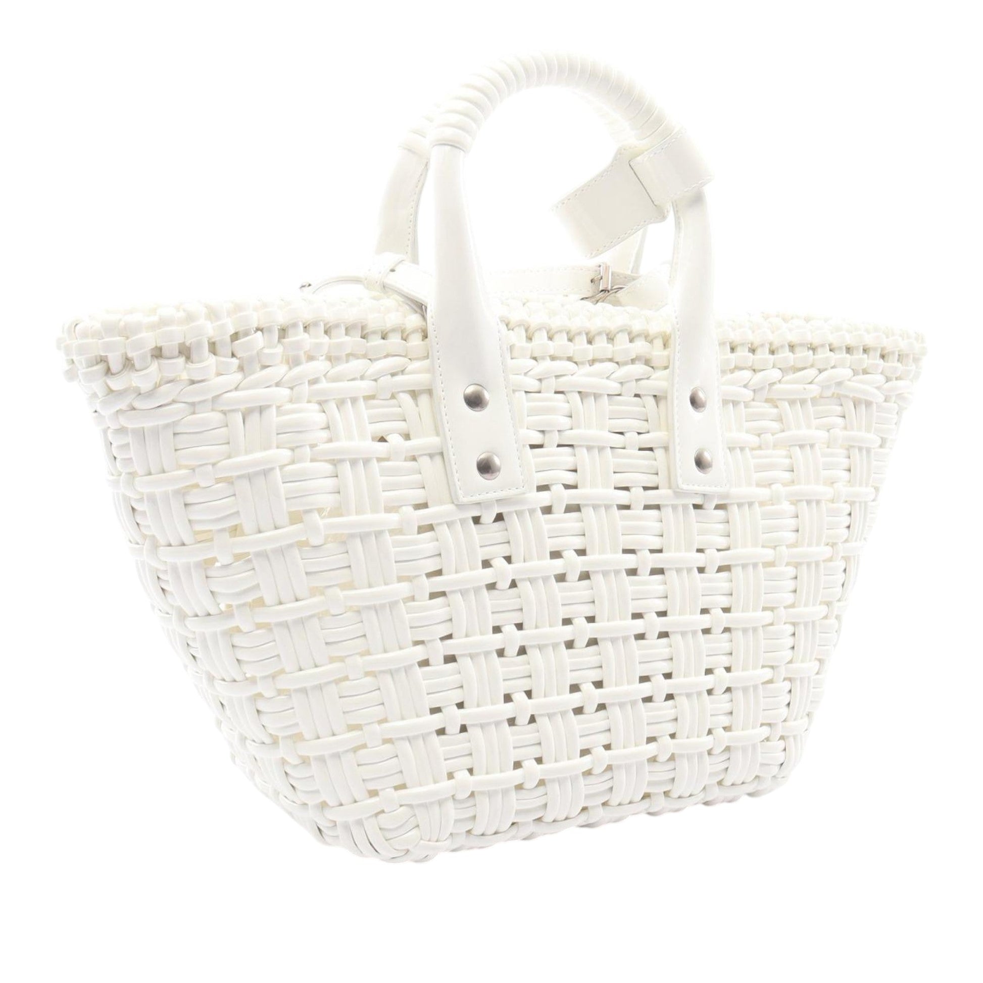 Balenciaga Faux Leather Bistro Panier XS