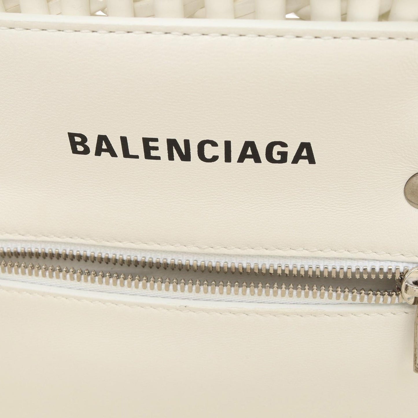 Balenciaga Faux Leather Bistro Panier XS