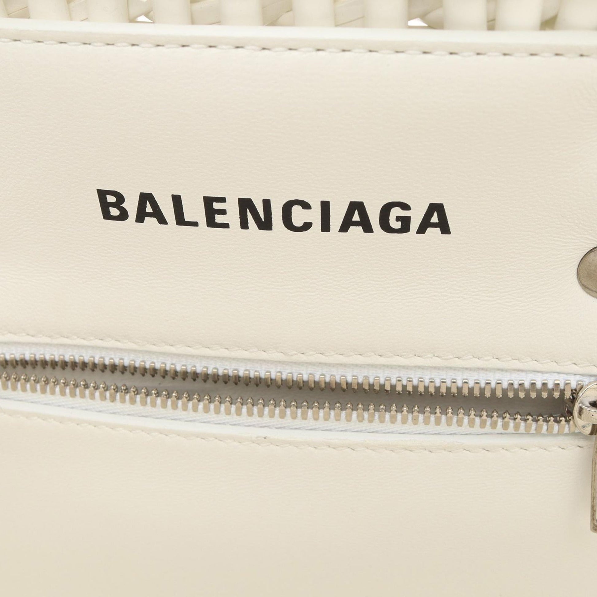 Balenciaga Faux Leather Bistro Panier XS