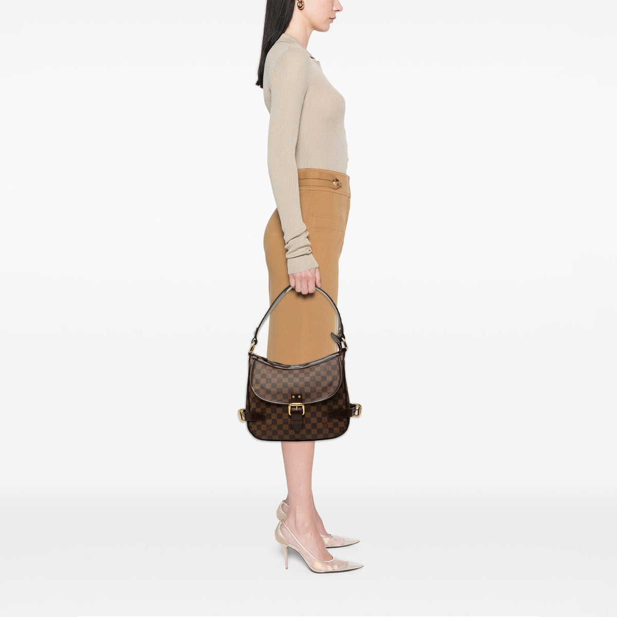 Louis Vuitton Damier Ebene Highbury — Brown