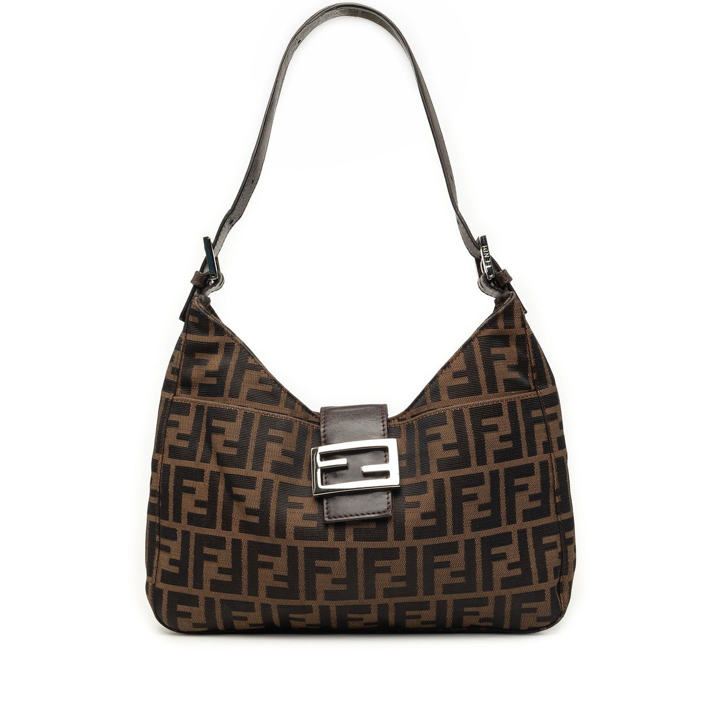 Fendi Zucca Canvas Shoulder Bag