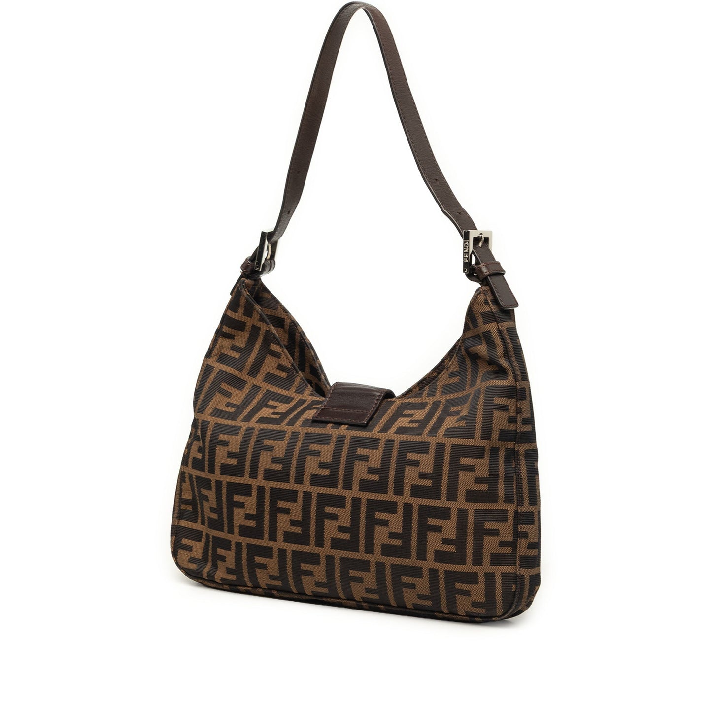 Fendi Zucca Canvas Shoulder Bag