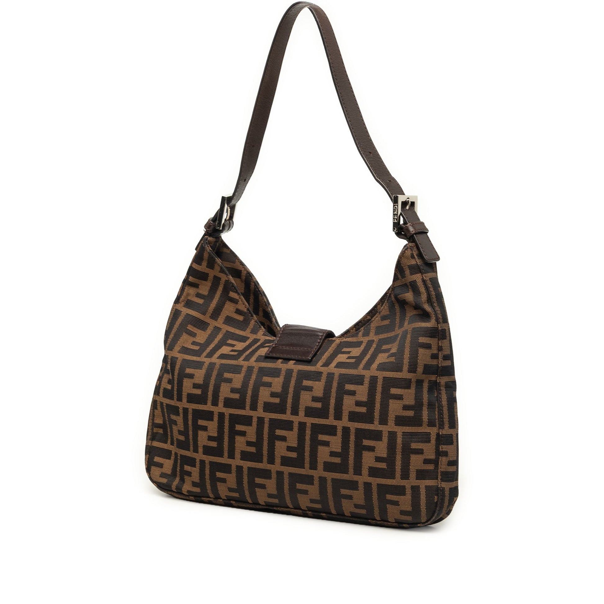 Fendi Zucca Canvas Shoulder Bag