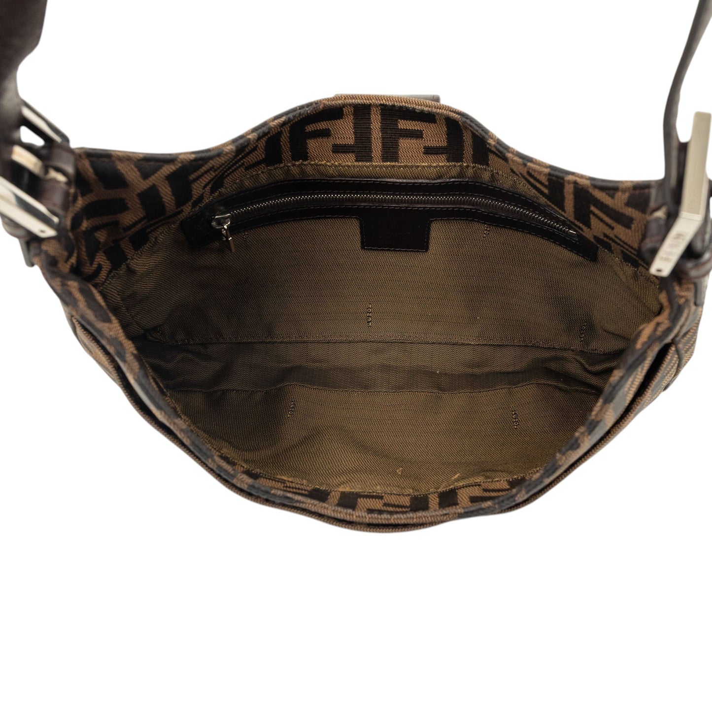 Fendi Zucca Canvas Shoulder Bag