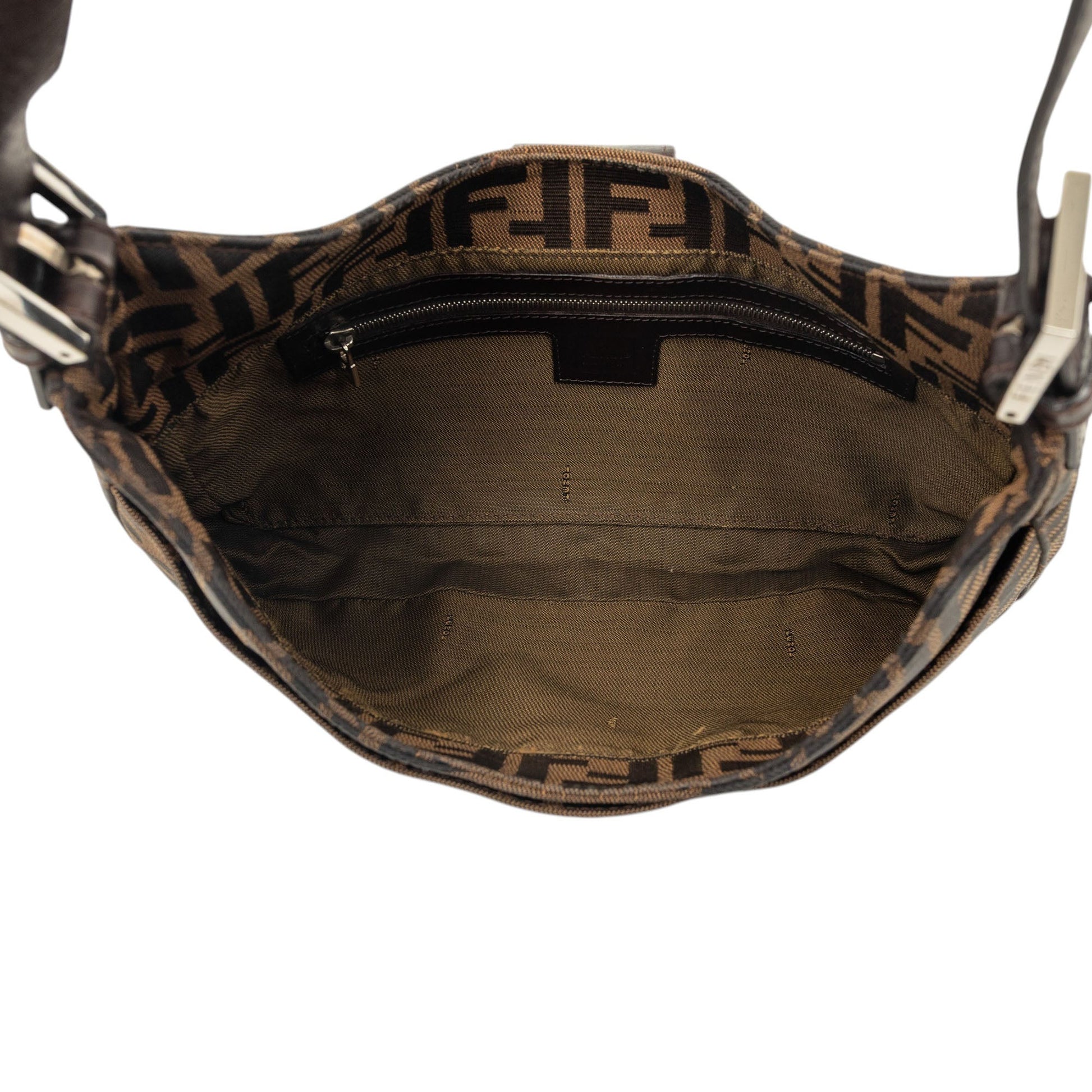 Fendi Zucca Canvas Shoulder Bag