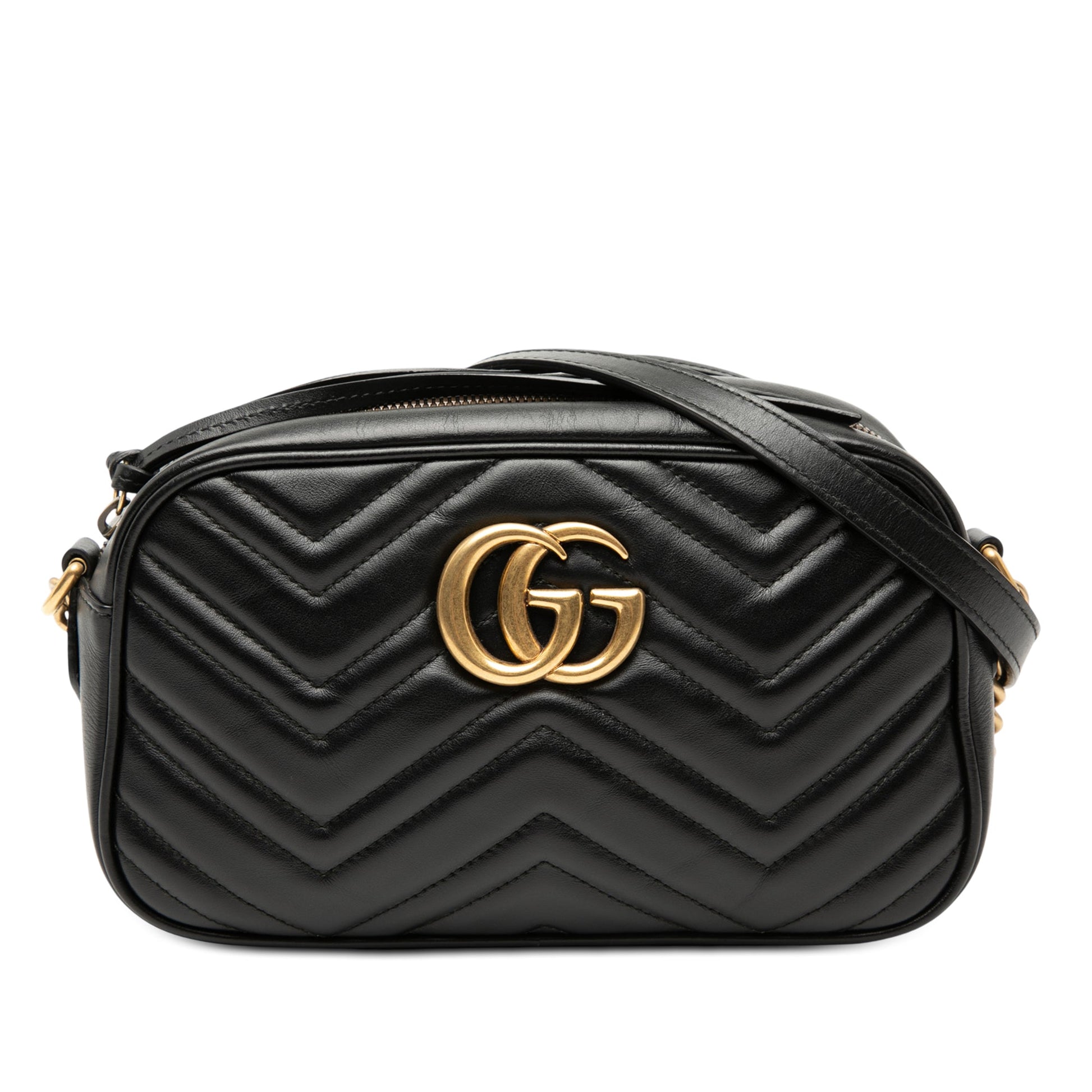 Gucci Small GG Marmont Matelasse Calfskin Crossbody
