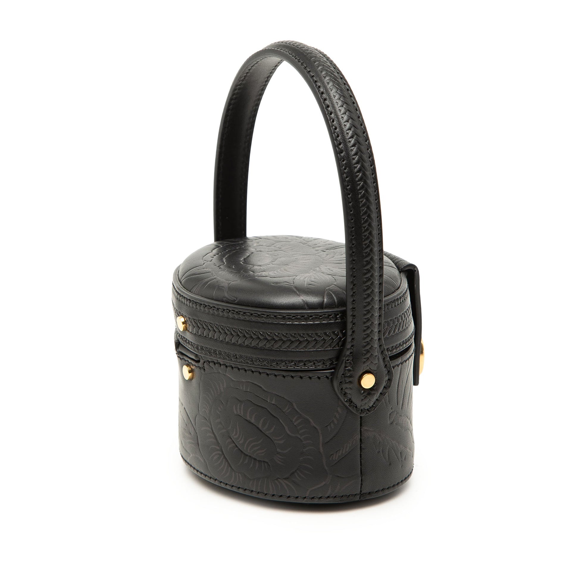 Dior Floral Embossed Calfskin CD Logo Vanity Bag