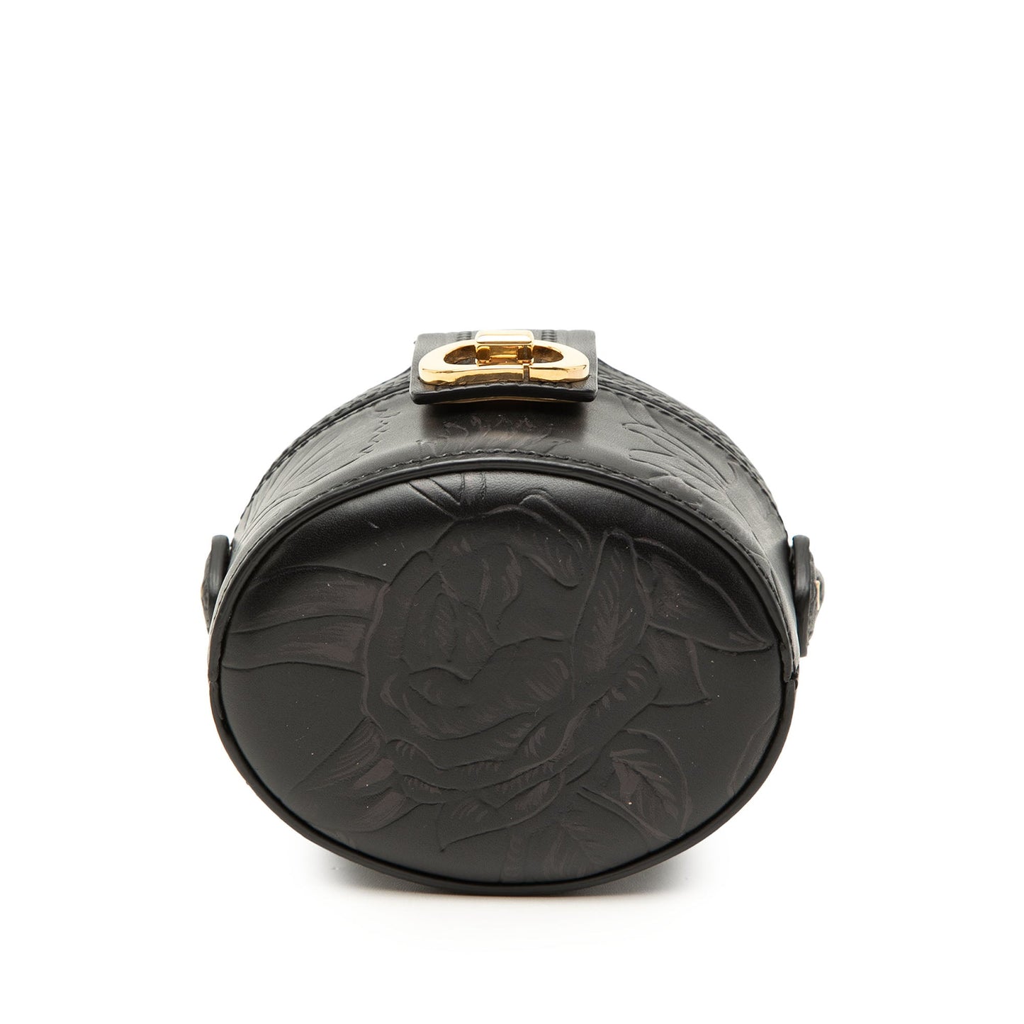 Dior Floral Embossed Calfskin CD Logo Vanity Bag