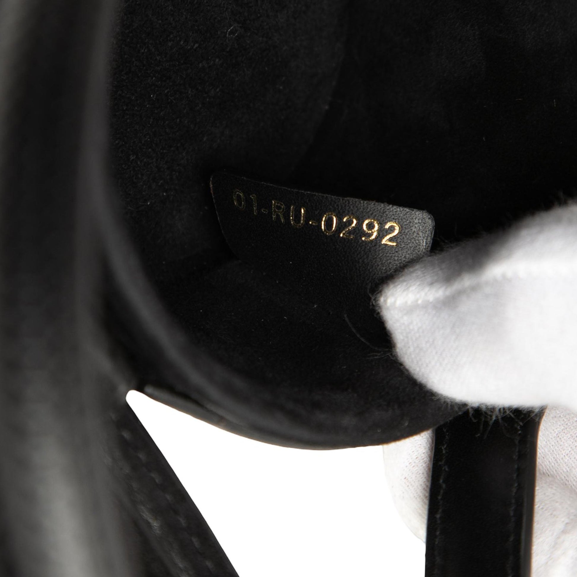 Dior Floral Embossed Calfskin CD Logo Vanity Bag