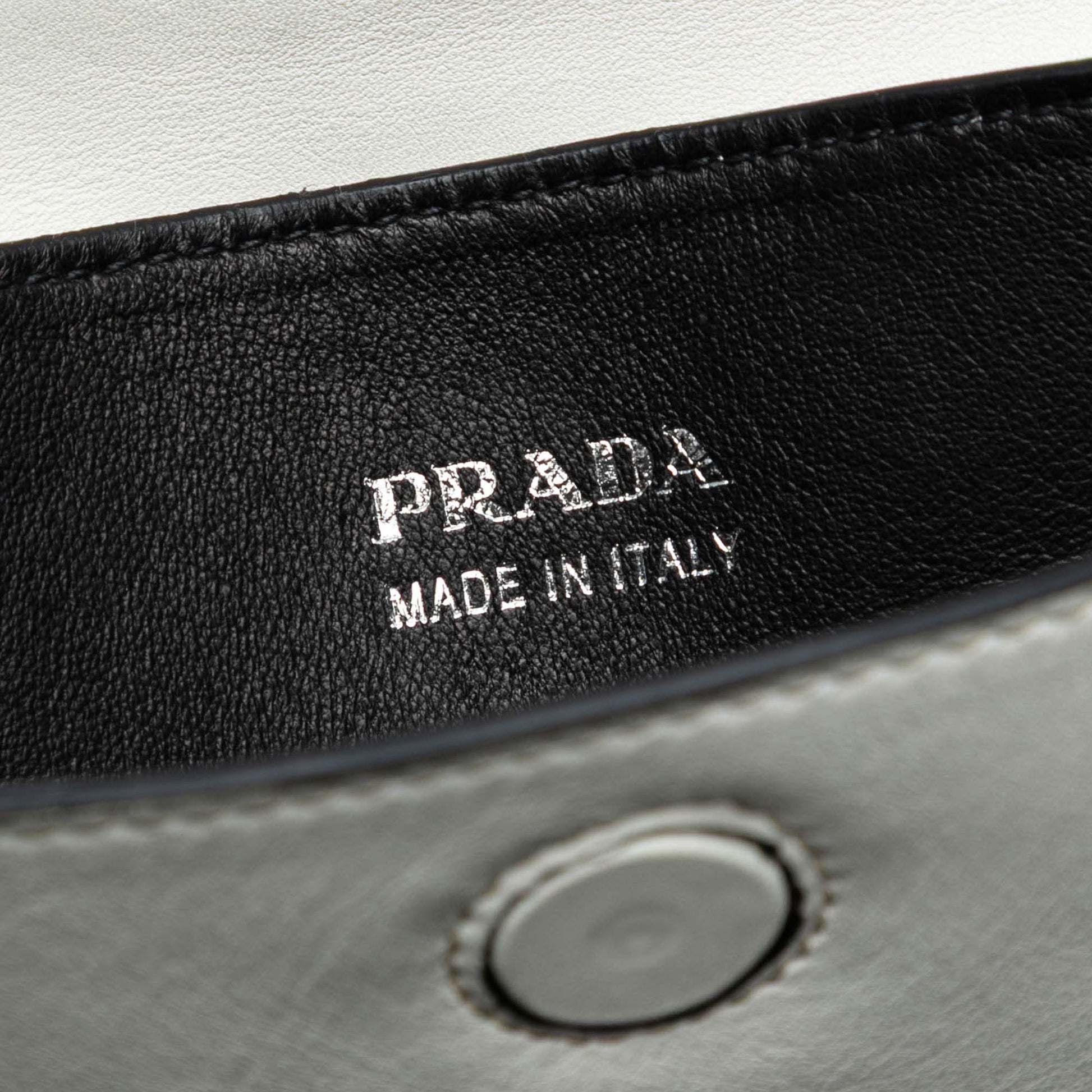 Prada Large City Calf Double Satchel