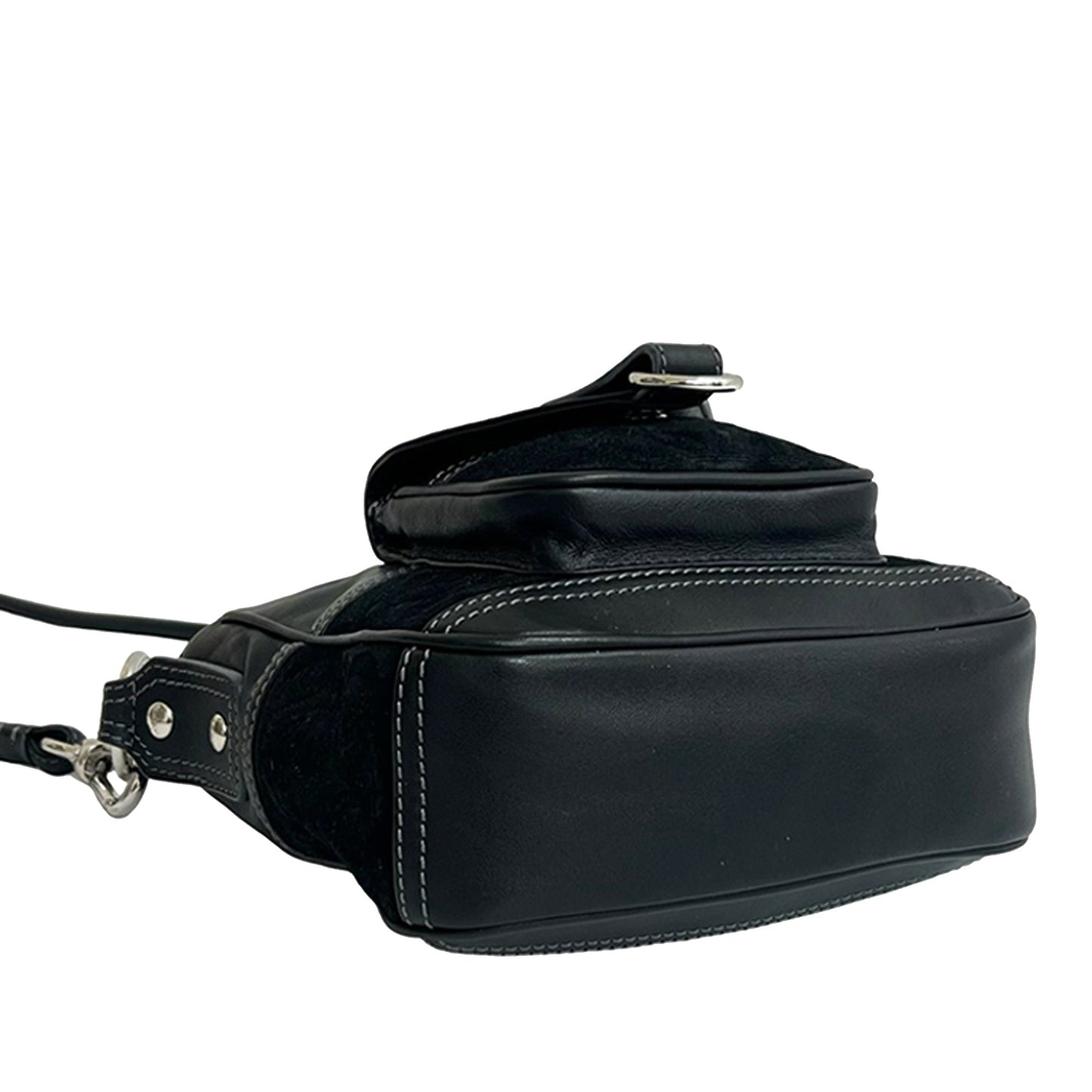 LOEWE Anagram Leather and Suede Crossbody