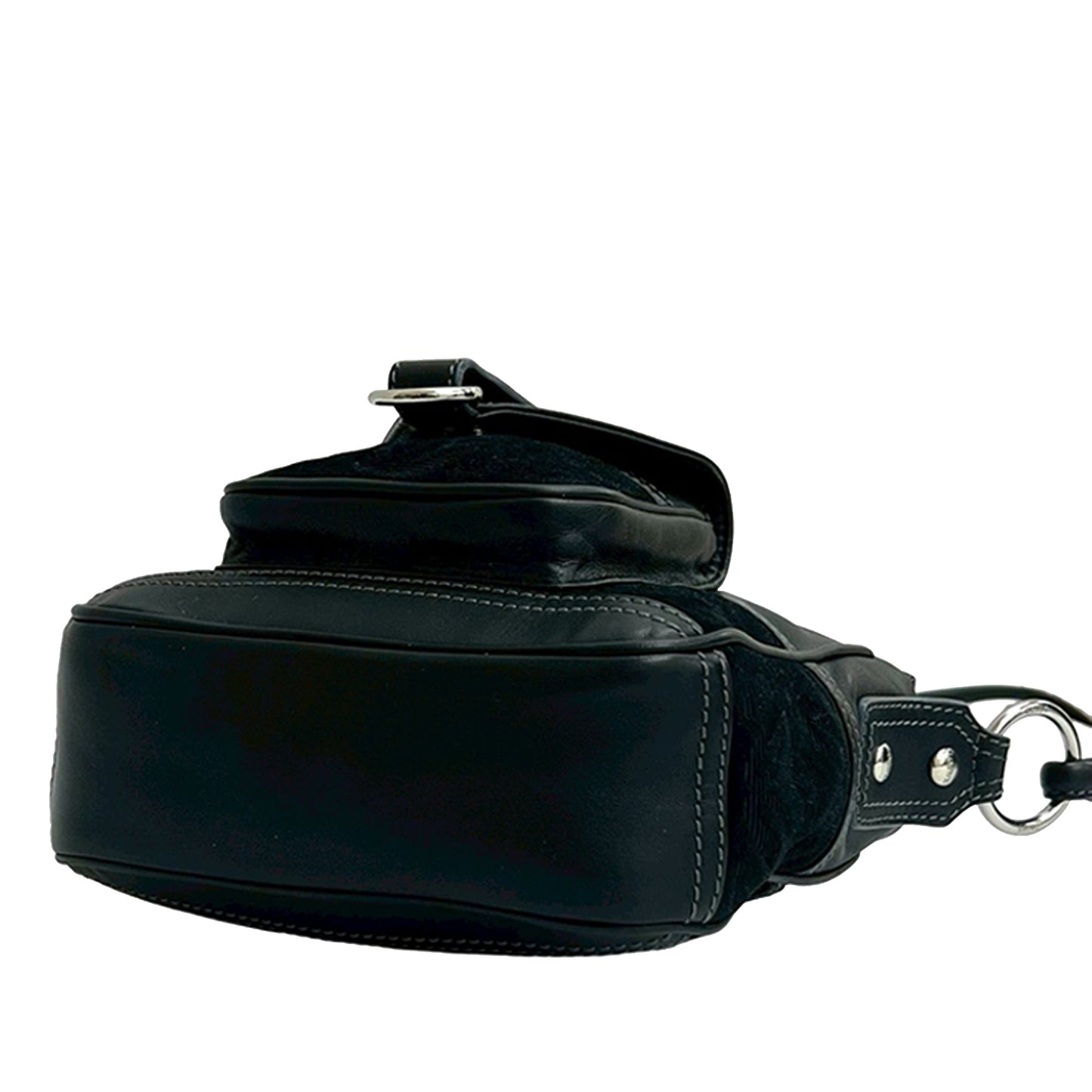 LOEWE Anagram Leather and Suede Crossbody