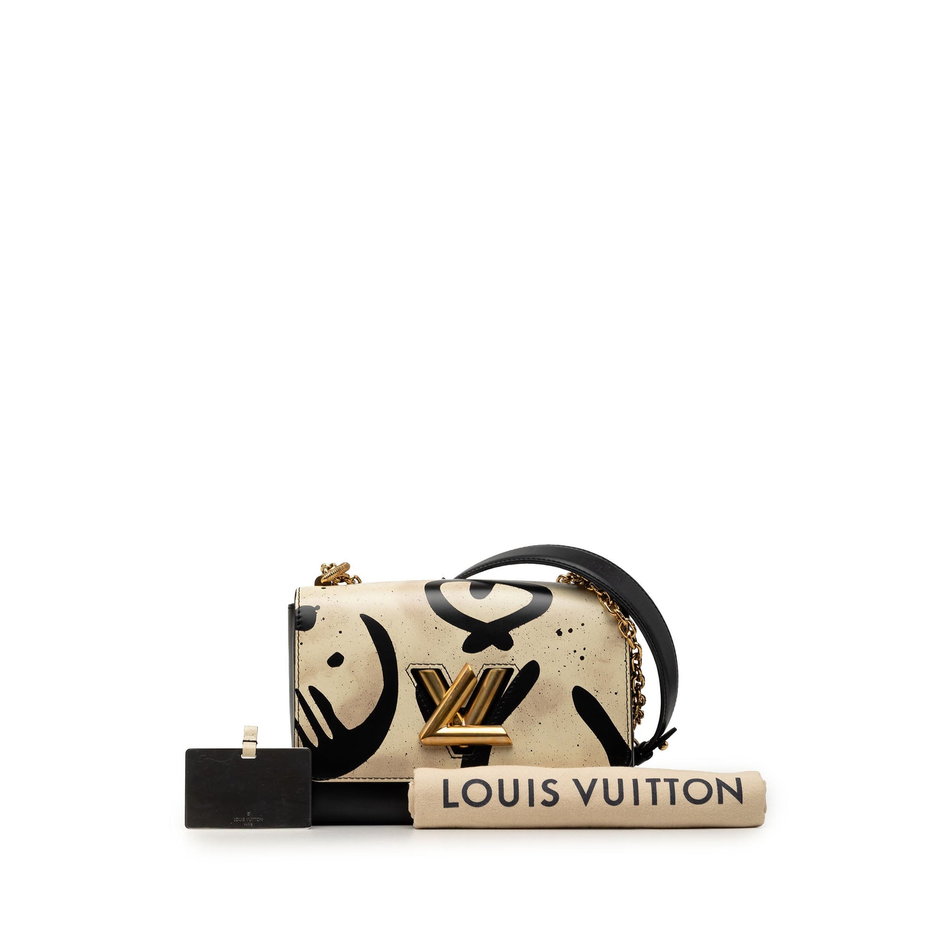 Louis Vuitton Printed Calfskin Twist MM