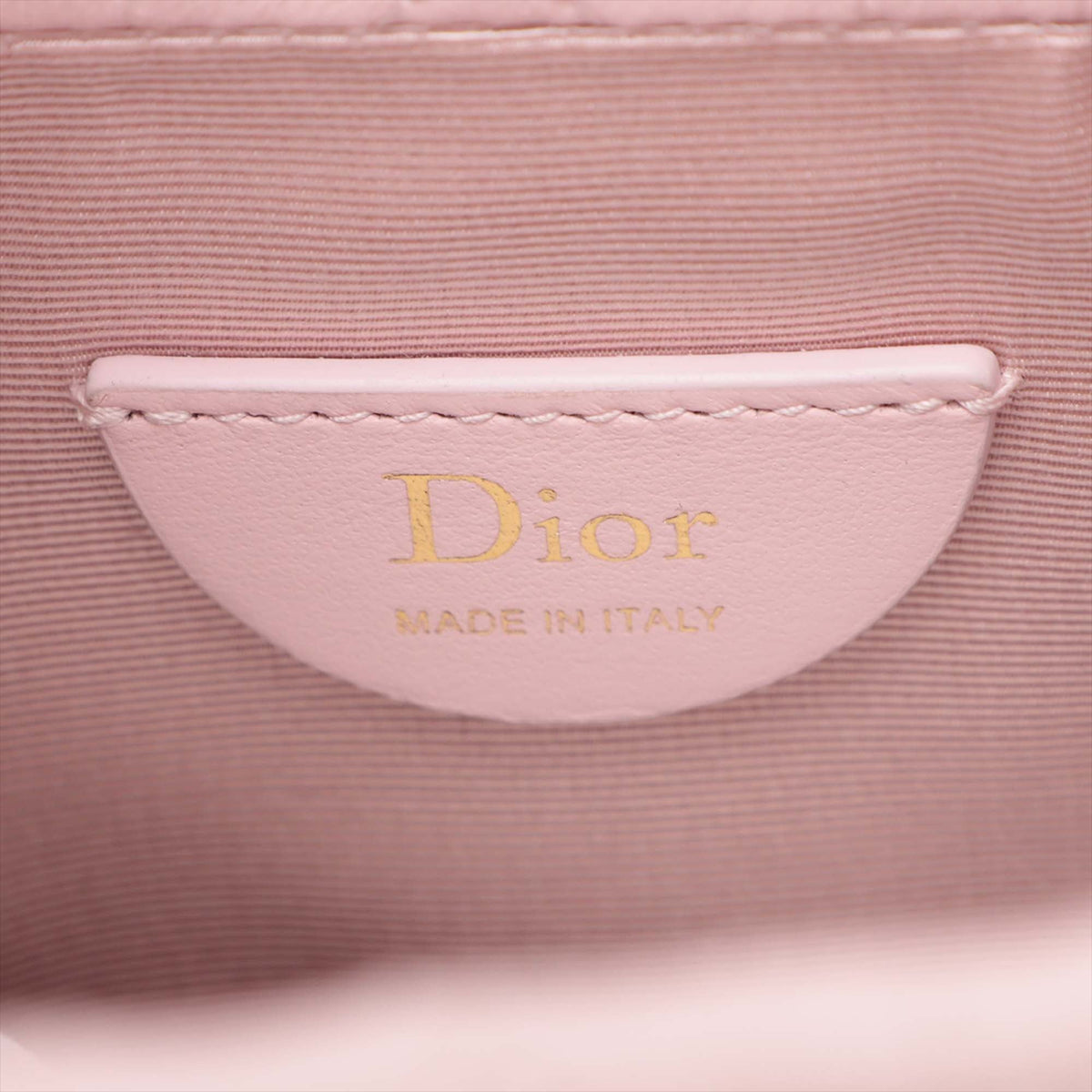 Dior Mini Lambskin Cannage Adiorabre Bucket Bag — Pink
