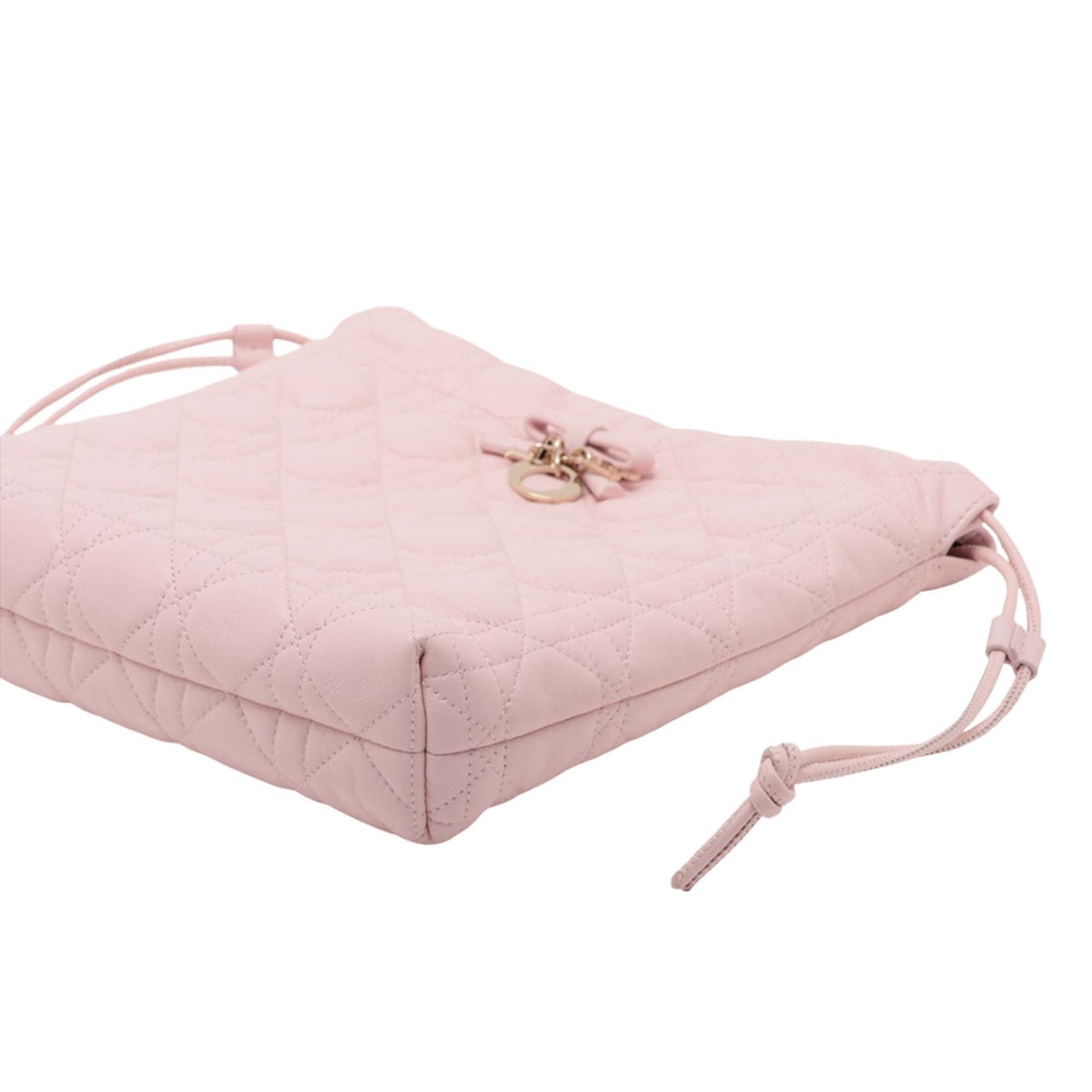 Dior Mini Lambskin Cannage Adiorabre Bucket Bag — Pink