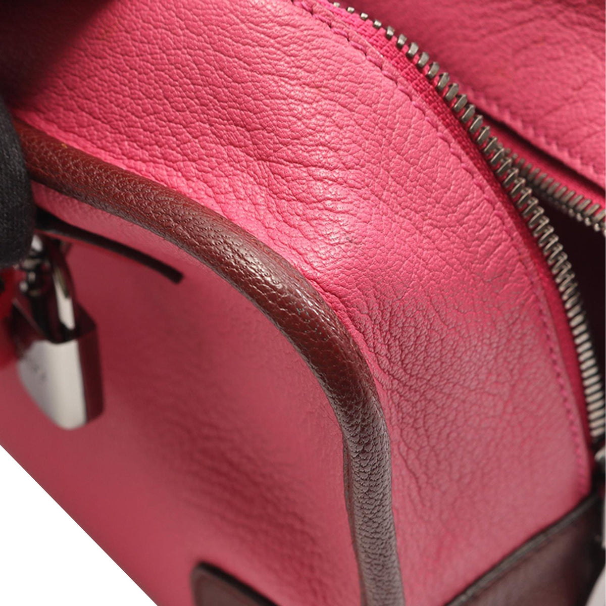 LOEWE Tricolor Goatskin Amazona 28 — Pink