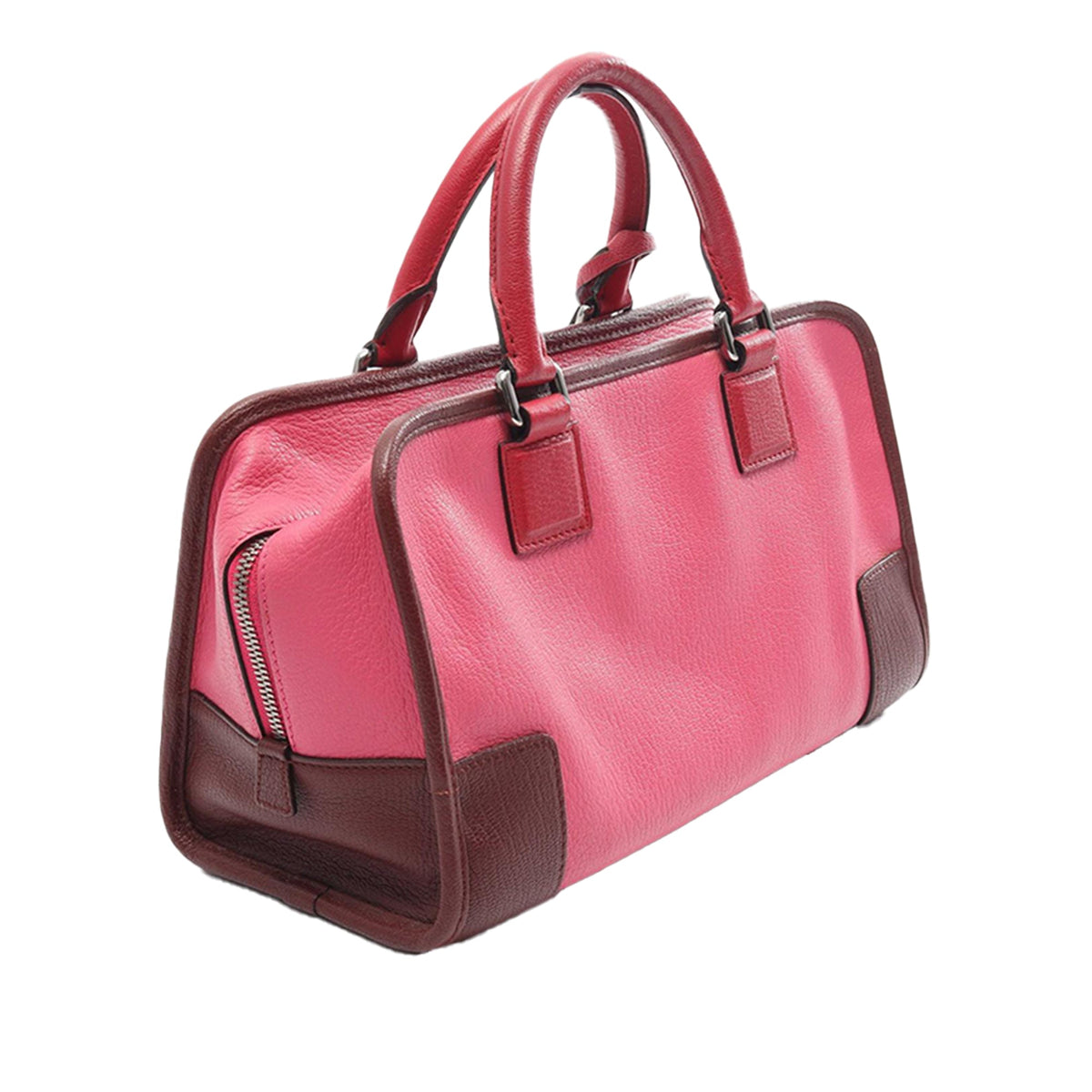 LOEWE Tricolor Goatskin Amazona 28 — Pink