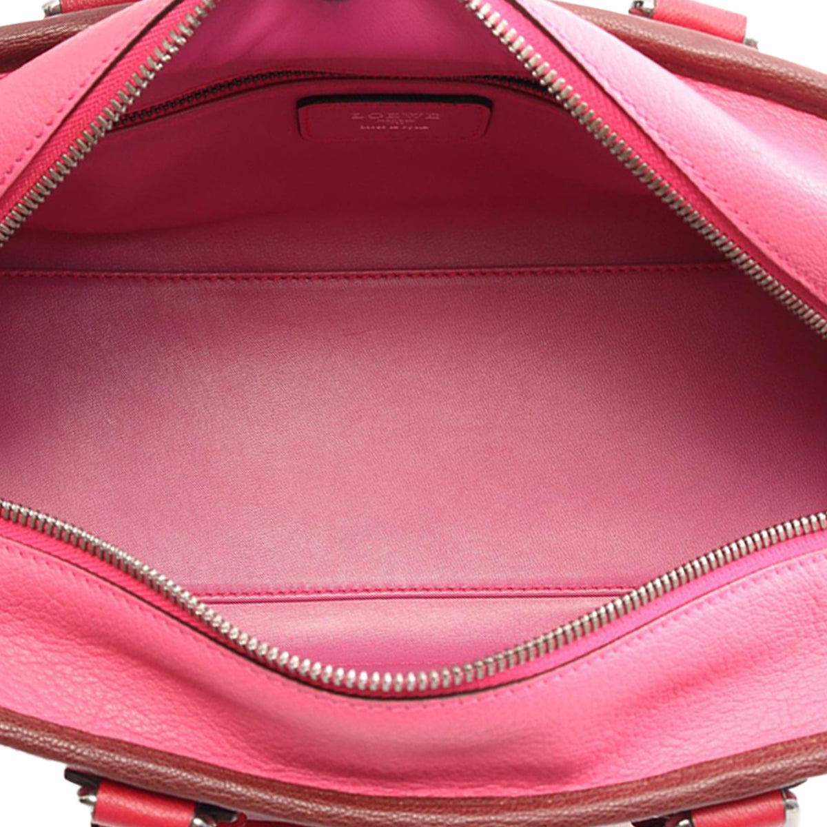LOEWE Tricolor Goatskin Amazona 28 — Pink