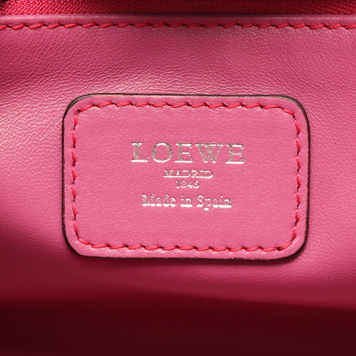 LOEWE Tricolor Goatskin Amazona 28 — Pink