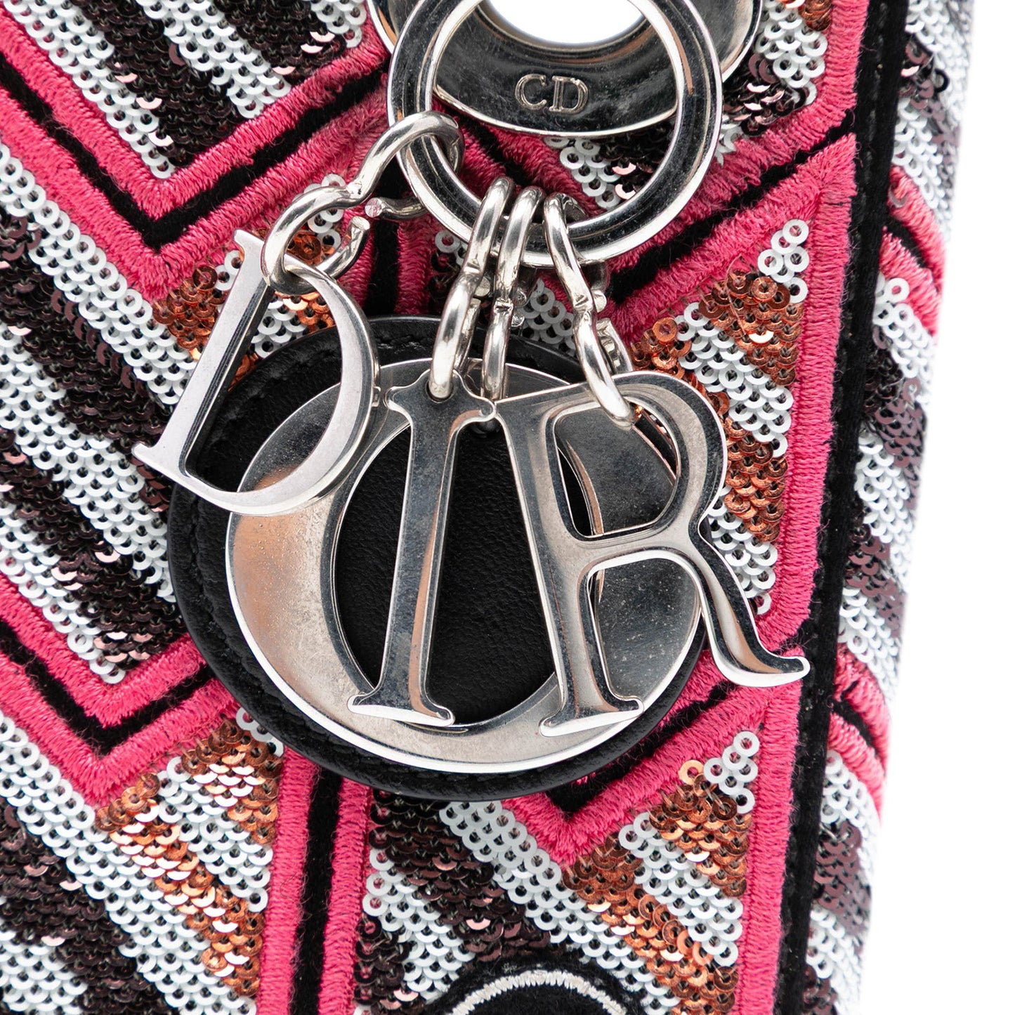 Dior Mini Patent Sequined Lady Dior